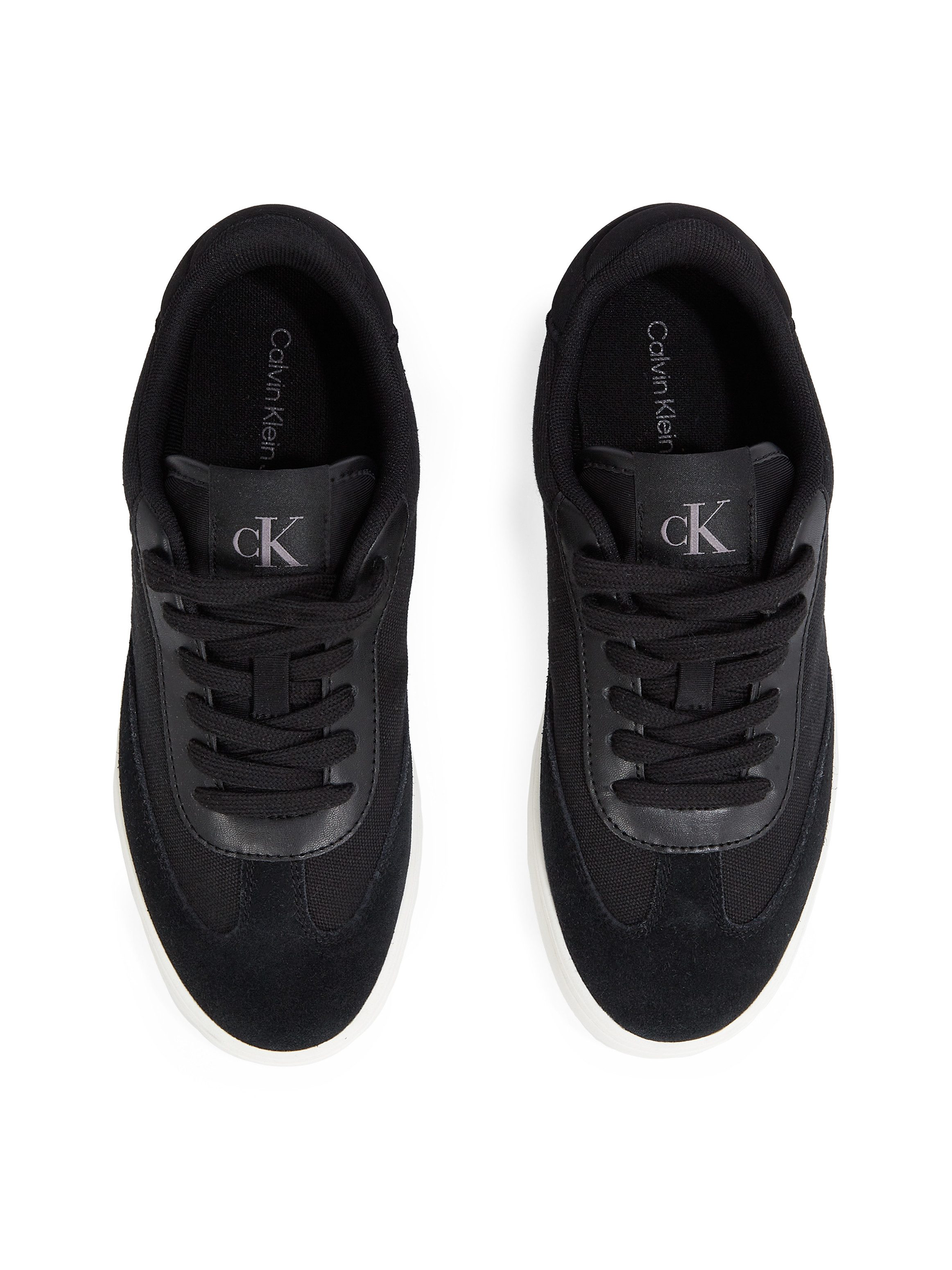 Calvin Klein Sneakers CLASSIC CUPSOLE LOW MIX MG WN veterschoenen, vrijetijdsschoen, lage schoen met logo-opschrift aan de zijkant