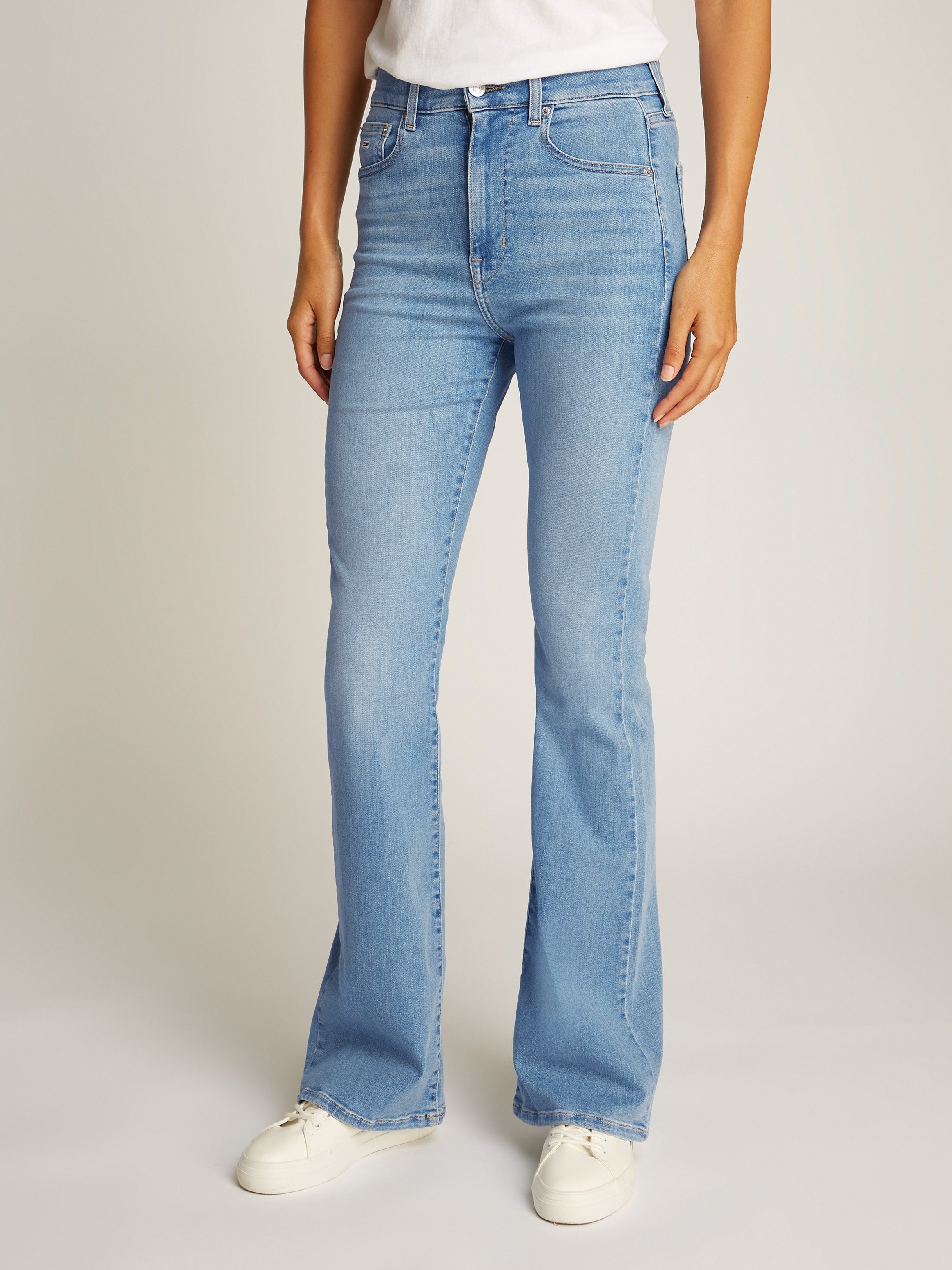 TOMMY JEANS Slim fit jeans Sylvia High Rise Flare dames slim fit jeans maat 31 blauw