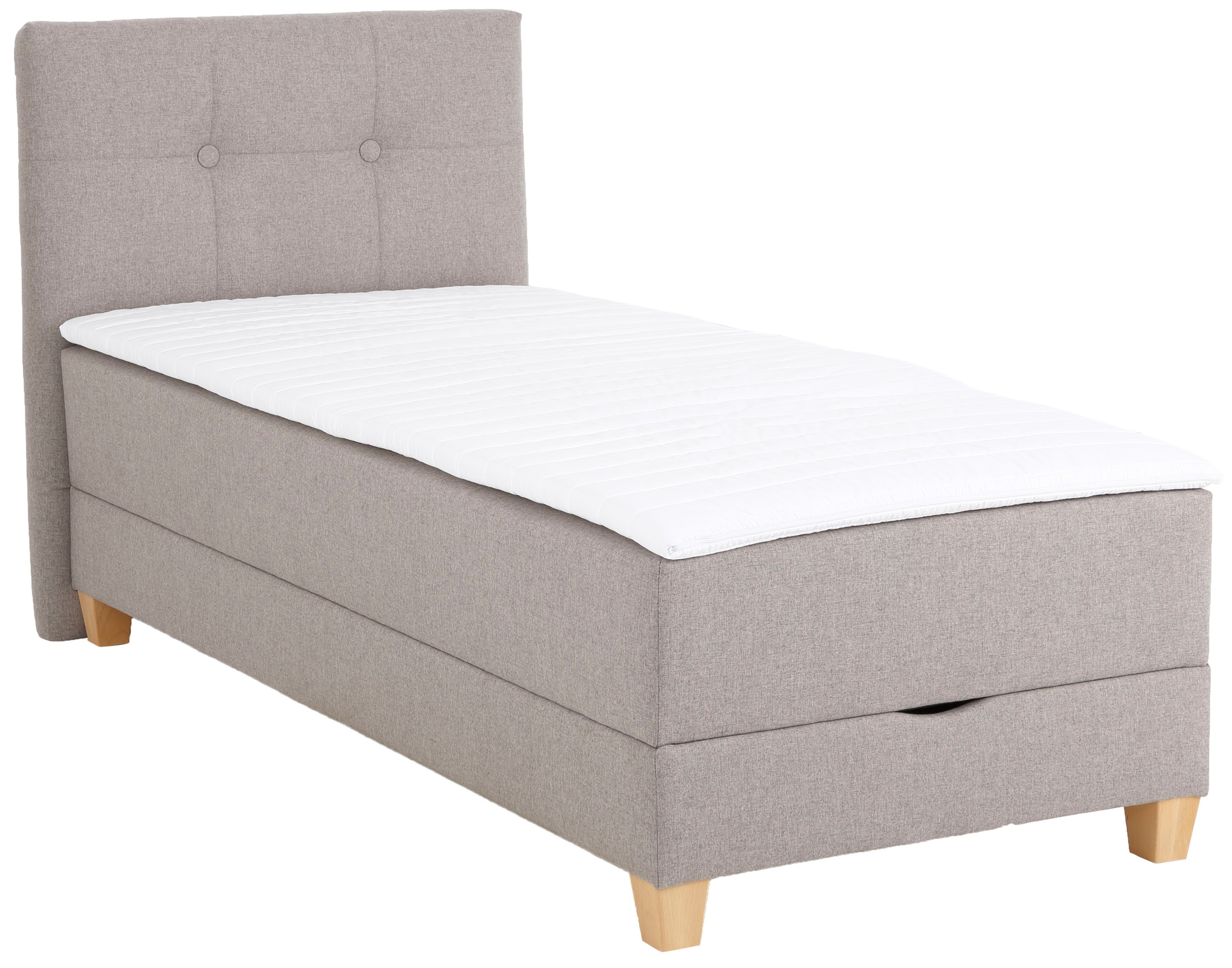 Home affaire Boxspring Lonrai in h2, h3 & h4 en xxl - verlengde 220 cm kiesbaar, incl. topper