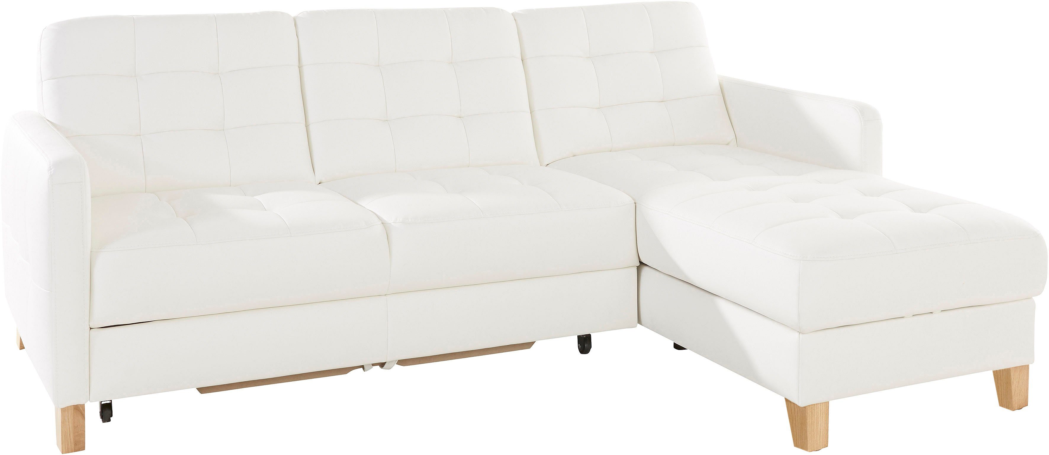 exxpo - sofa fashion Hoekbank Elio, compact en comfortabel, handig en tijdloos design, L-vorm