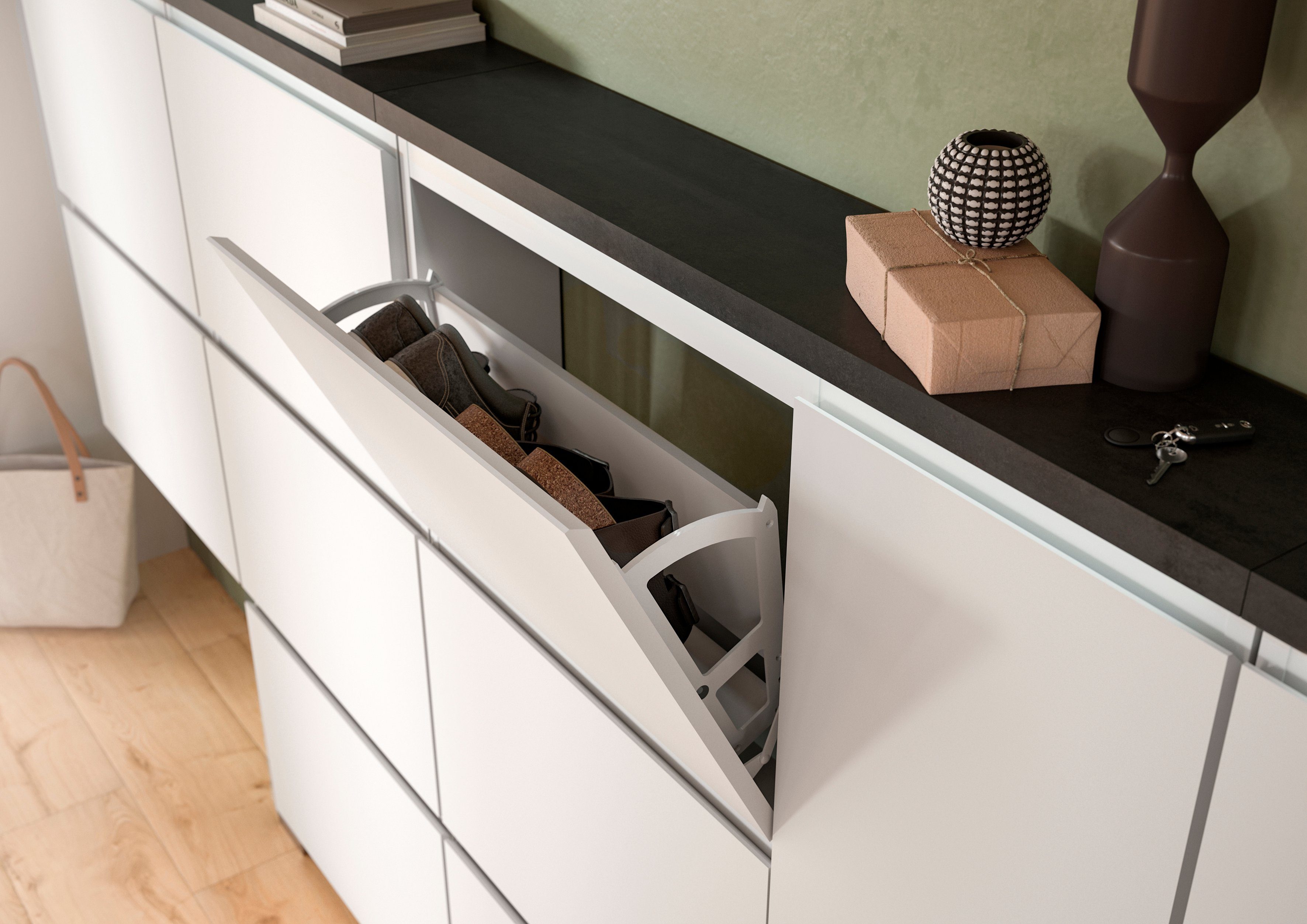 INOSIGN Wandspiegel Skoskap, Breedte 60 cm, 1 Plank, inclusief Wandmontagemateriaal Garderobespiegel, spiegel, gangspiegel, halspiegel, spiegelpaneel (1 stuk)