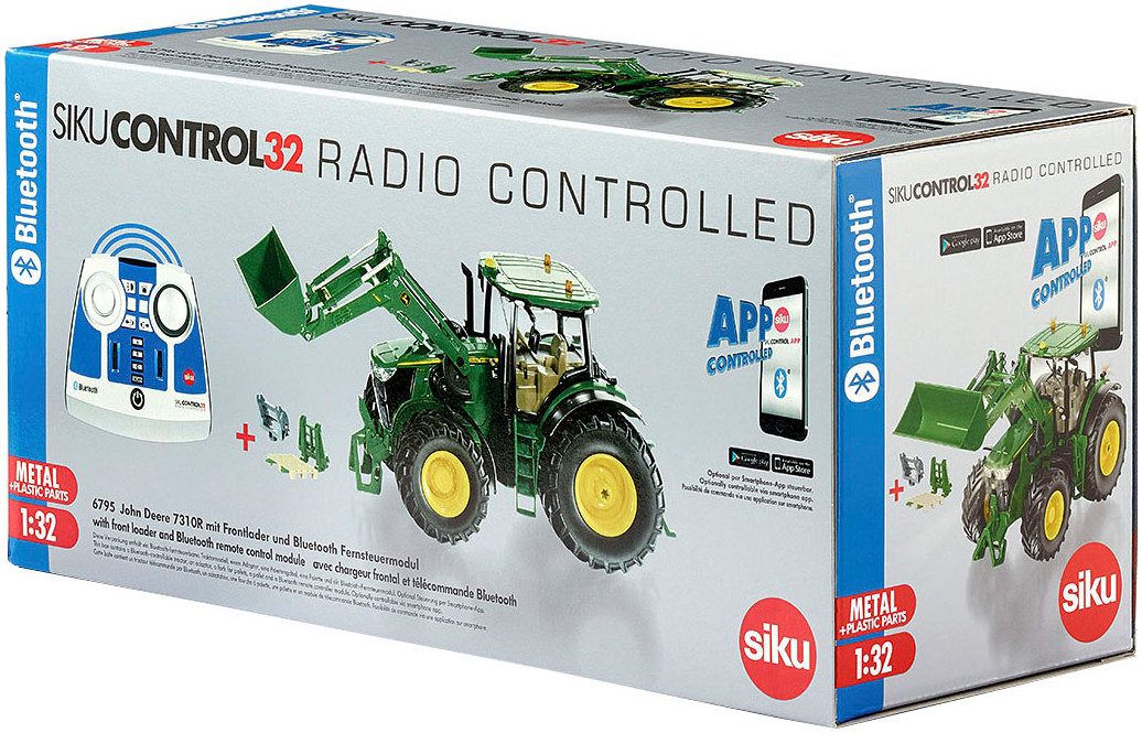 Siku RC-tractor Siku control, RC John Deere 7310R (6795) met licht en andere functies, made in europe
