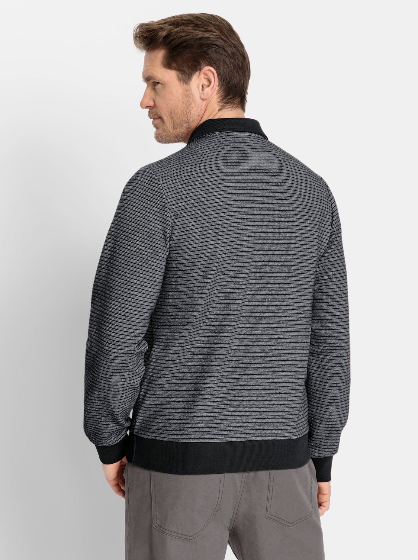 Marco Donati Poloshirt Shirt met lange mouwen (1-delig)