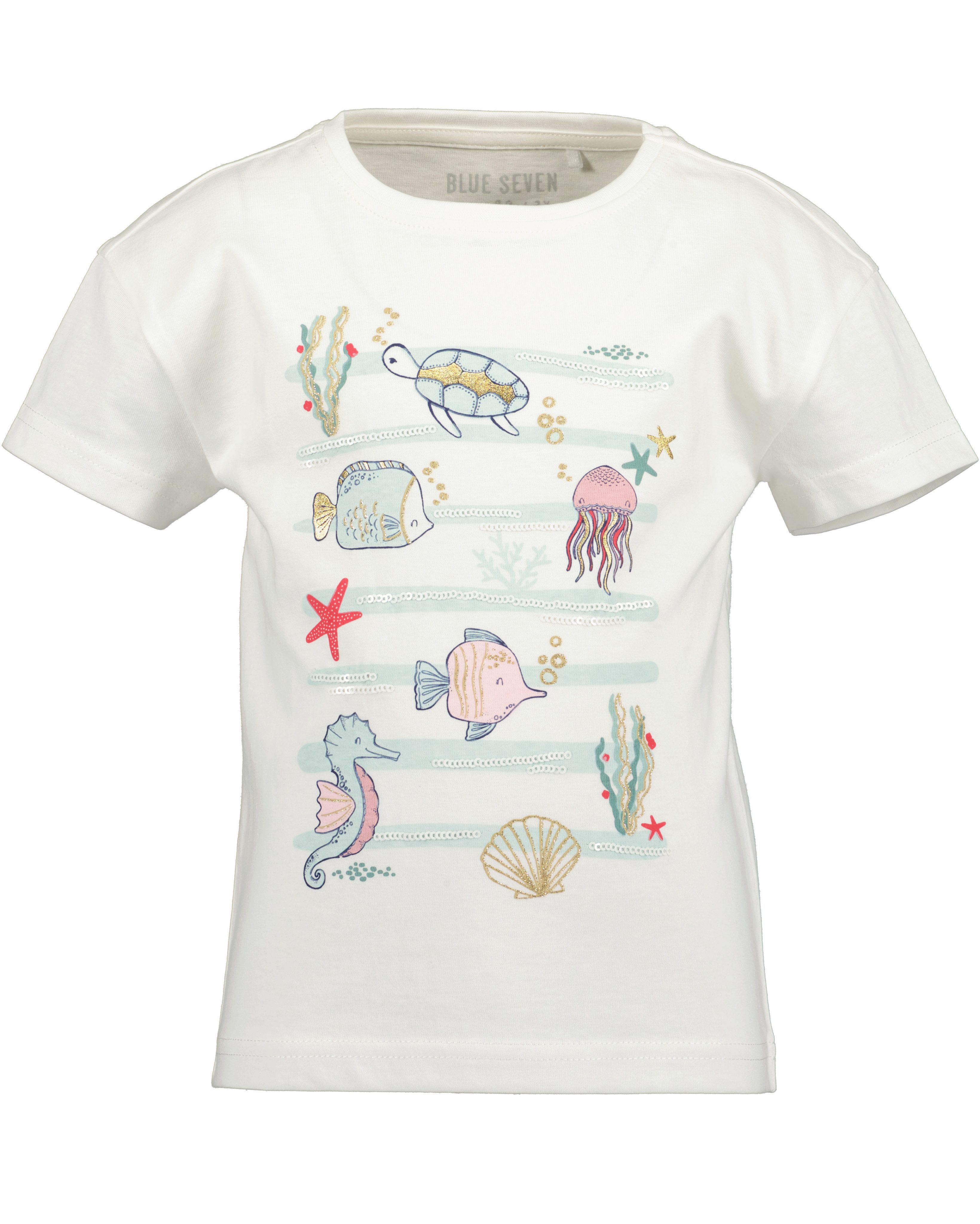 Blue Seven Shirt met korte mouwen meisjes t-shirts maat 116 wit