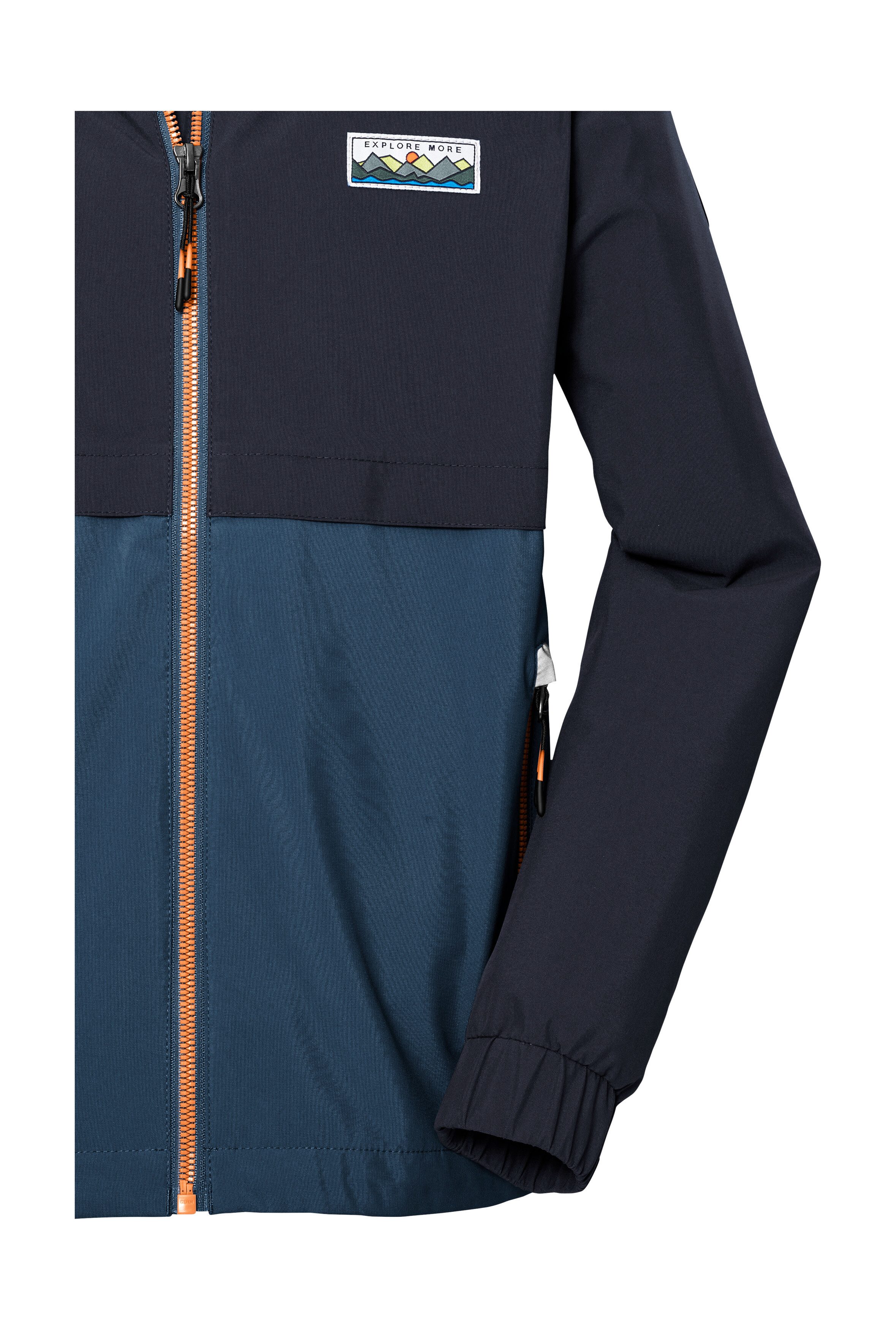Killtec Functioneel jack KOS 141 BYS JCKT Waterdichte kinderjas, colourblock, reflecterend, PFAS-vrij