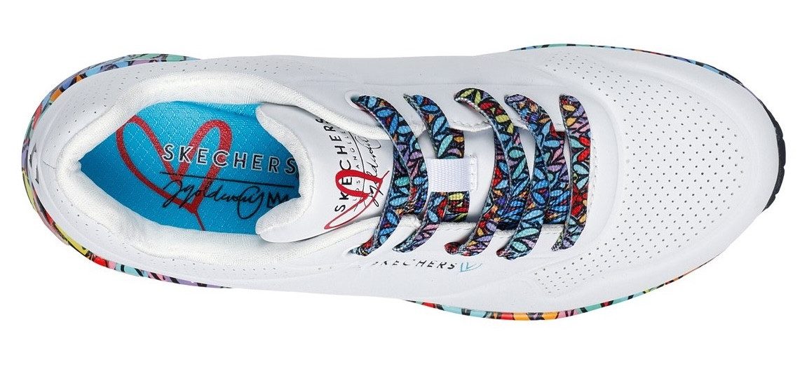 Skechers Sneakers Uno Plateausneaker, veterschoen met sleehak