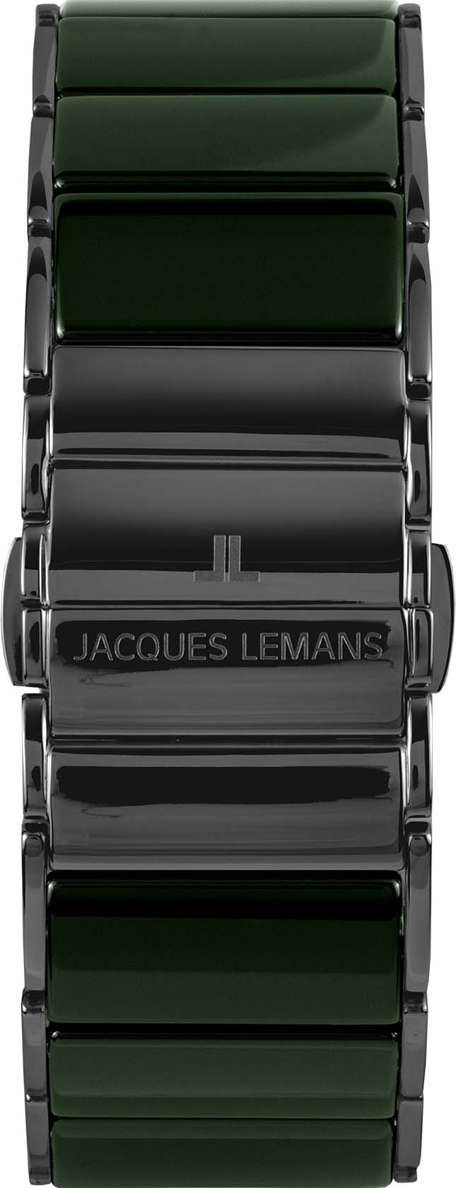 Jacques Lemans Keramisch horloge Dublin, 1-1939I Quartz horloge, armbandhorloge, dameshorloge, herenhorloge, datum, keramische band