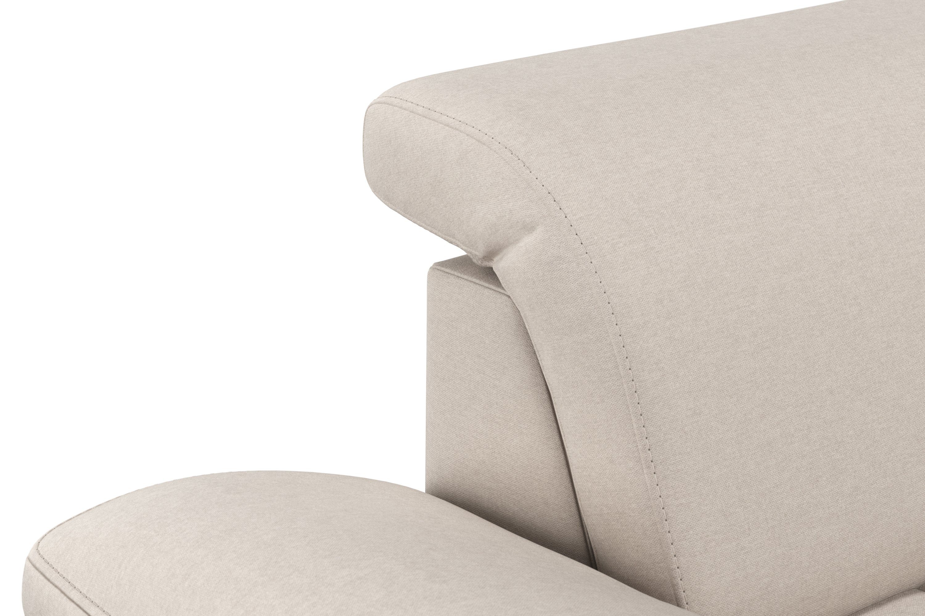 sit&more Hoekbank Cool L-vorm naar keuze met verstelbare hoofdsteun en uittrekzitting, motorisch