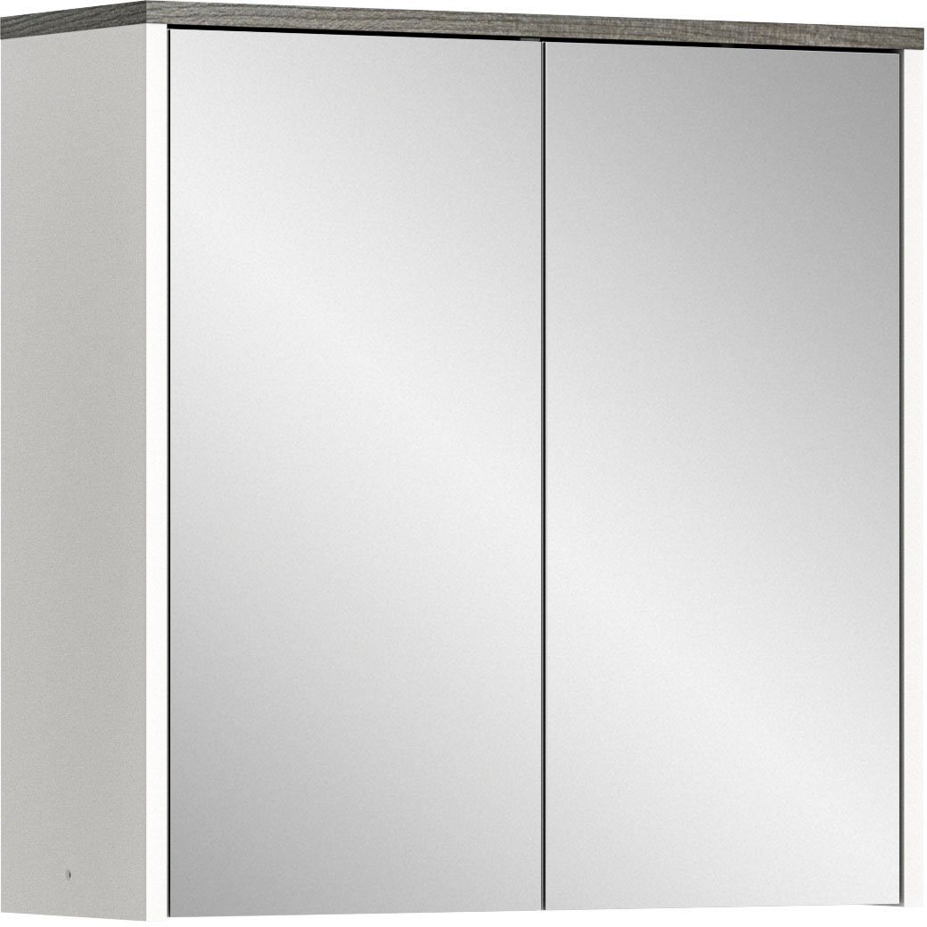 welltime Badkamerspiegelkast Lier Badkamermeubel, 2 spiegeldeuren, breedte 60 cm (1 stuk)