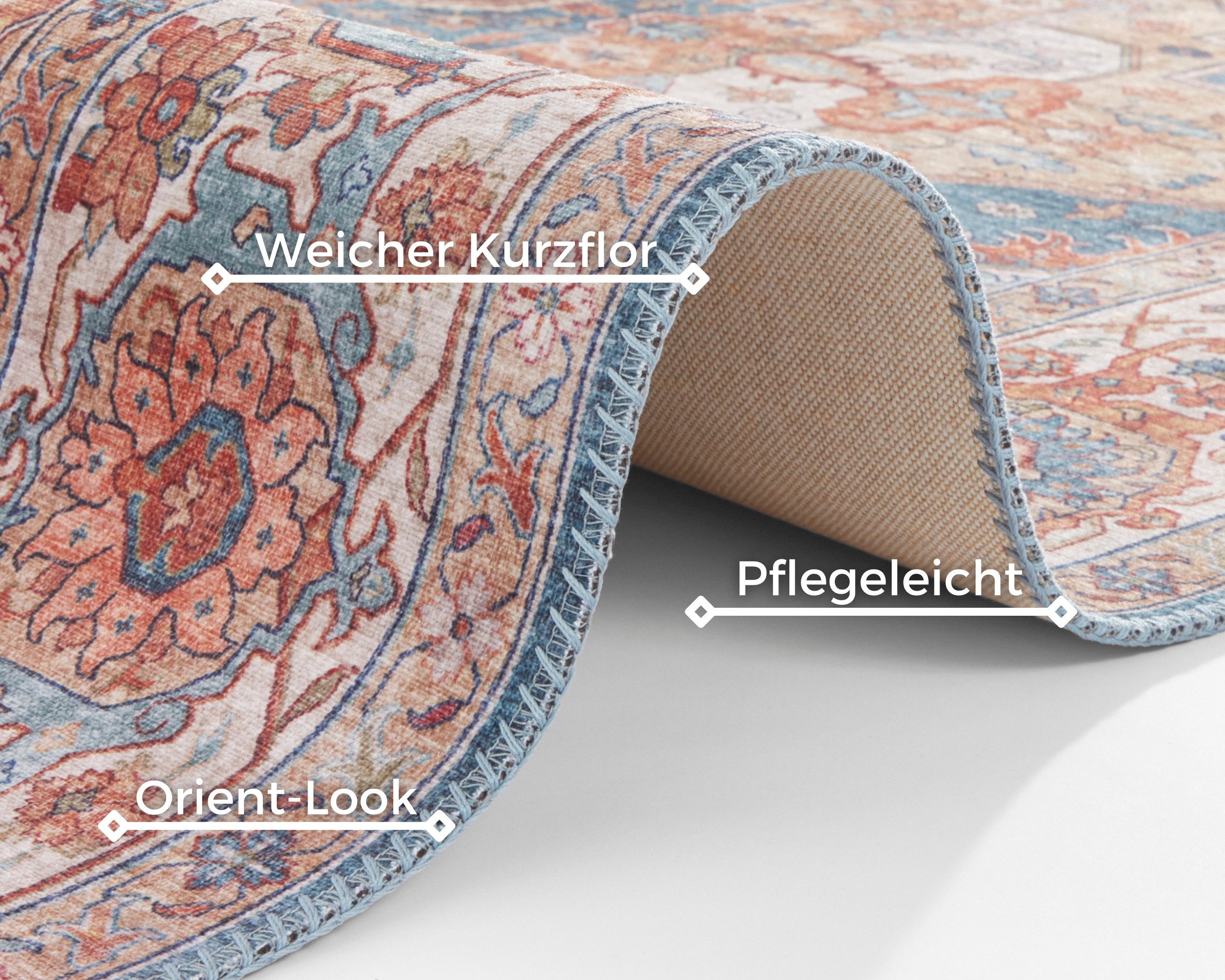 NORTHRUGS Vloerkleed Sylla Oosters, loper, vintage, woonkamer, slaapkamer, eetkamer