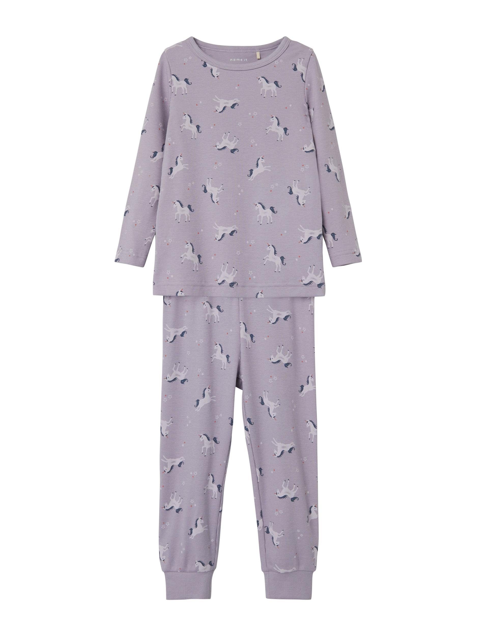 Name It Pyjama NMFNIGHTSET LAVENDER UNICORN RIB NOOS (set, 2-delig)