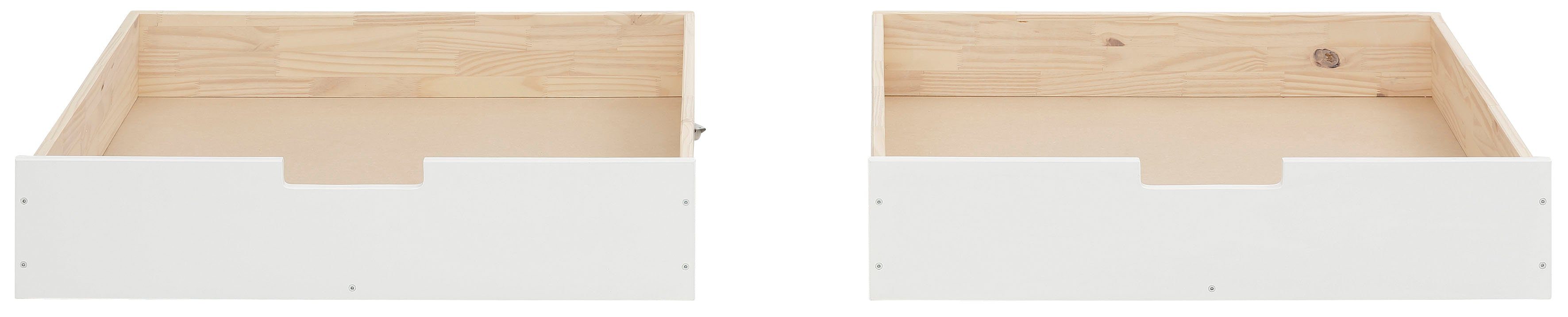 Lüttenhütt Bedlade Janne set van 2, grenenhout en mdf, breedte per lade 97 cm