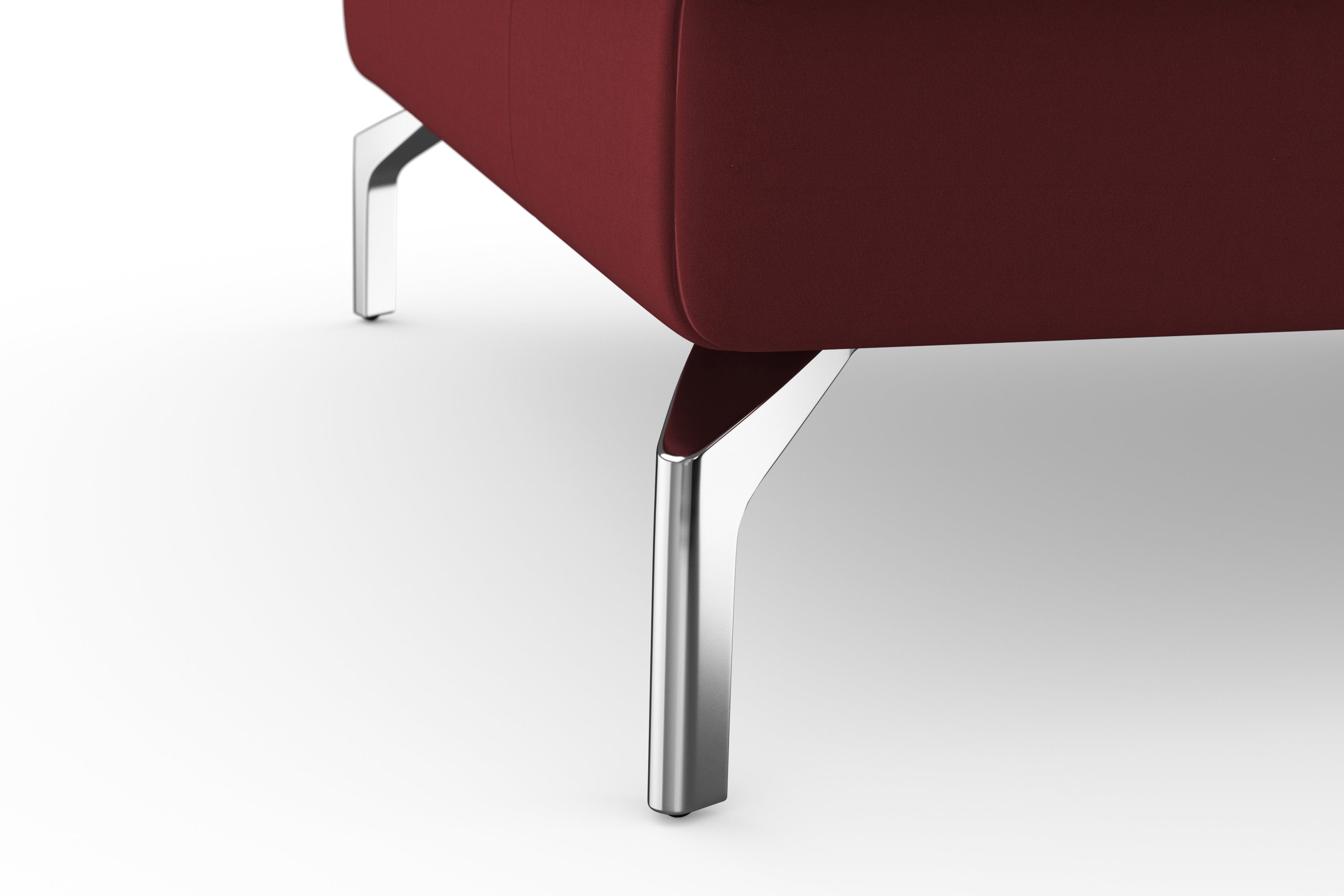 sit&more Hoekbank Bendigo L-vorm inclusief zitdiepteverstelling, bodemvrijheid 15 cm, in 2 pootkleuren