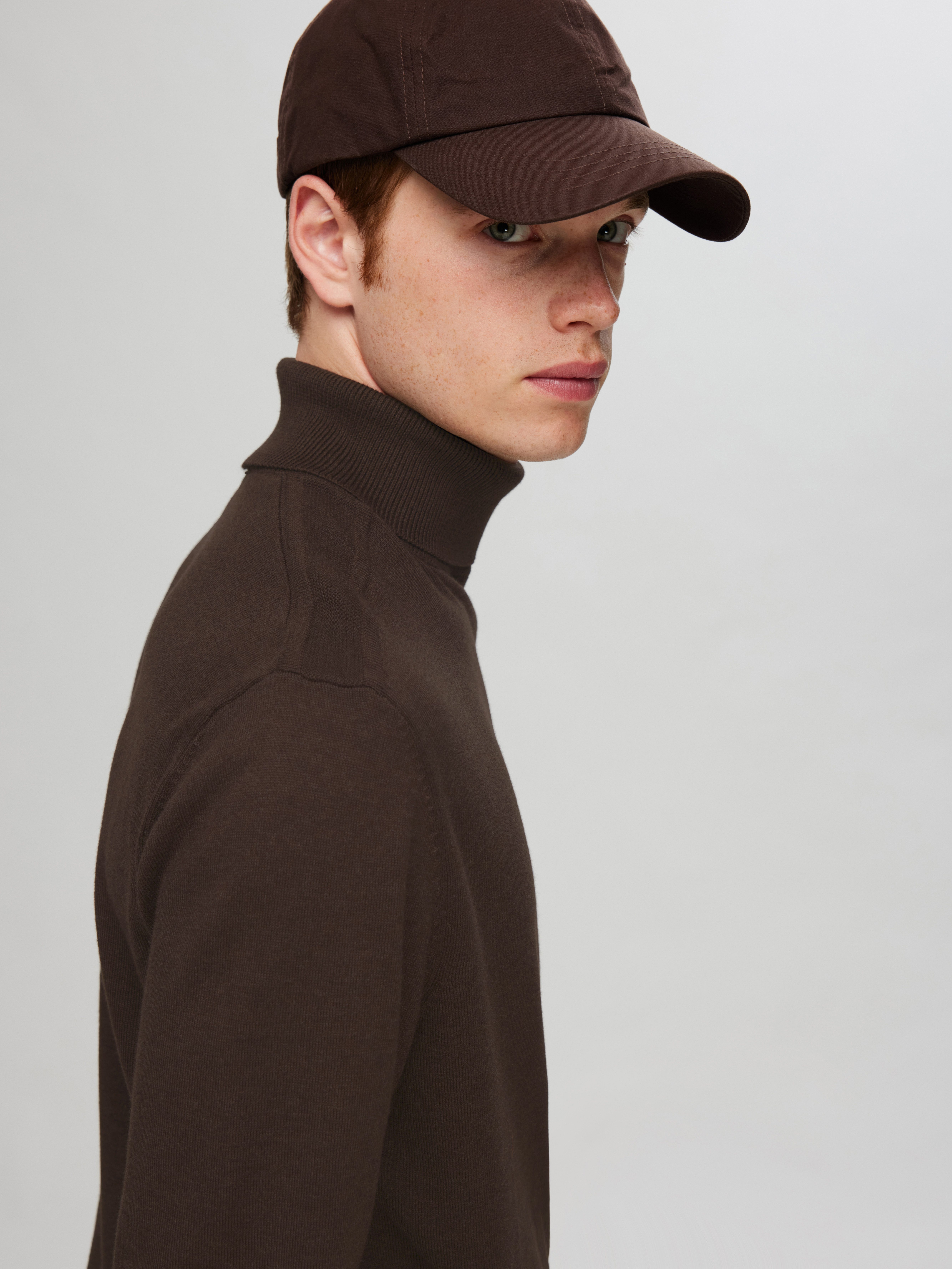 SELECTED HOMME Gebreide trui SLHBERG ROLL NECK NOOS