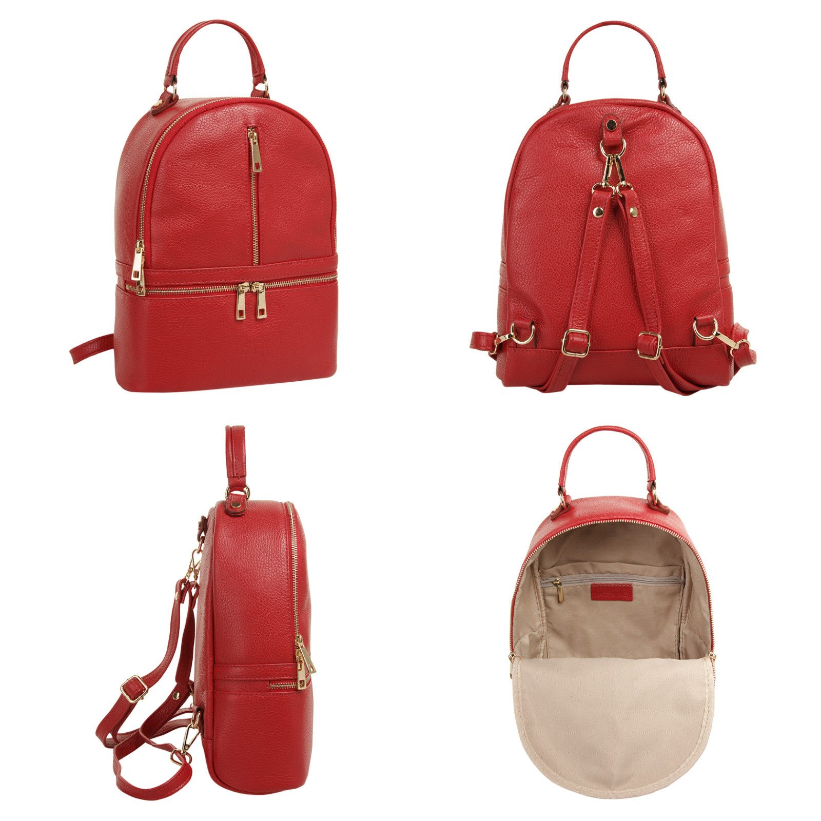 Samantha Look Rugzak echt leer, made in italy