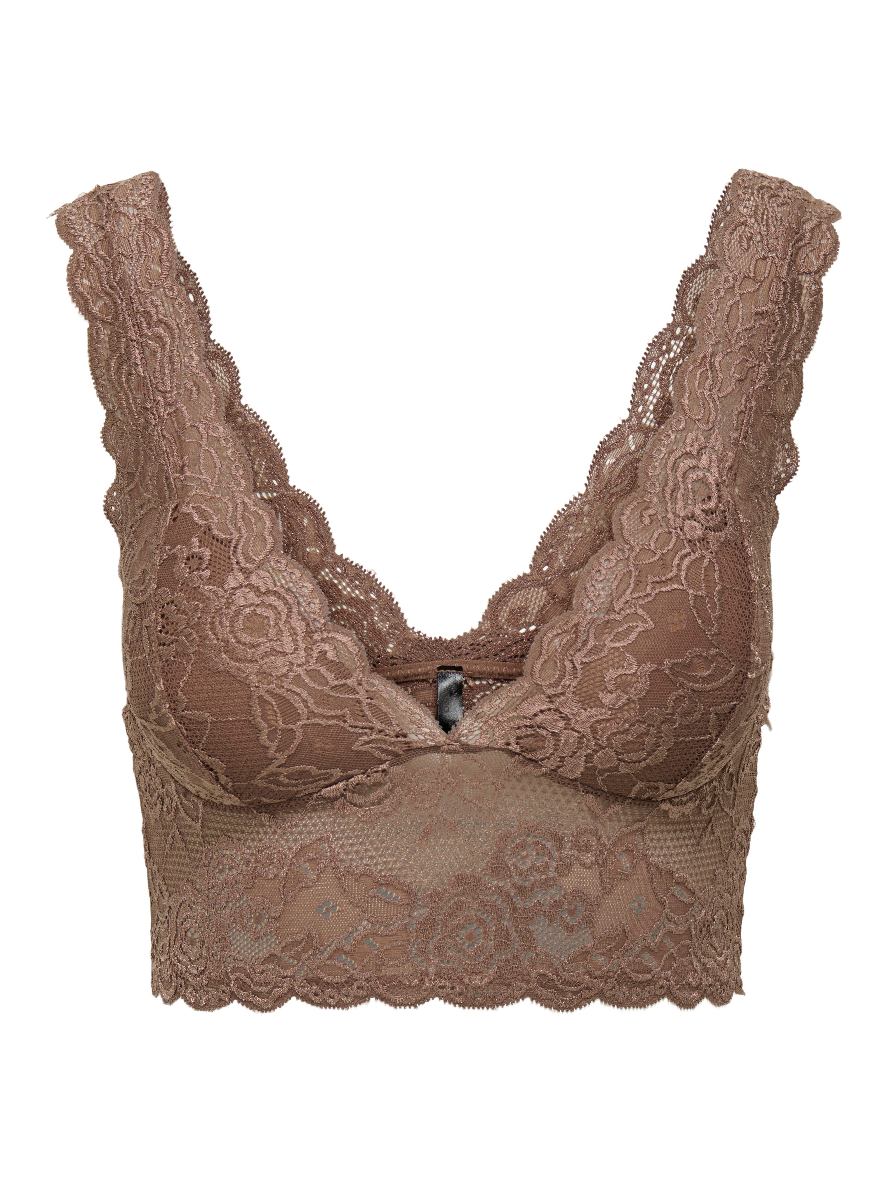 Only Kanten top ONLCHLOE – Kanten-bh met gevoerde cups en stretch