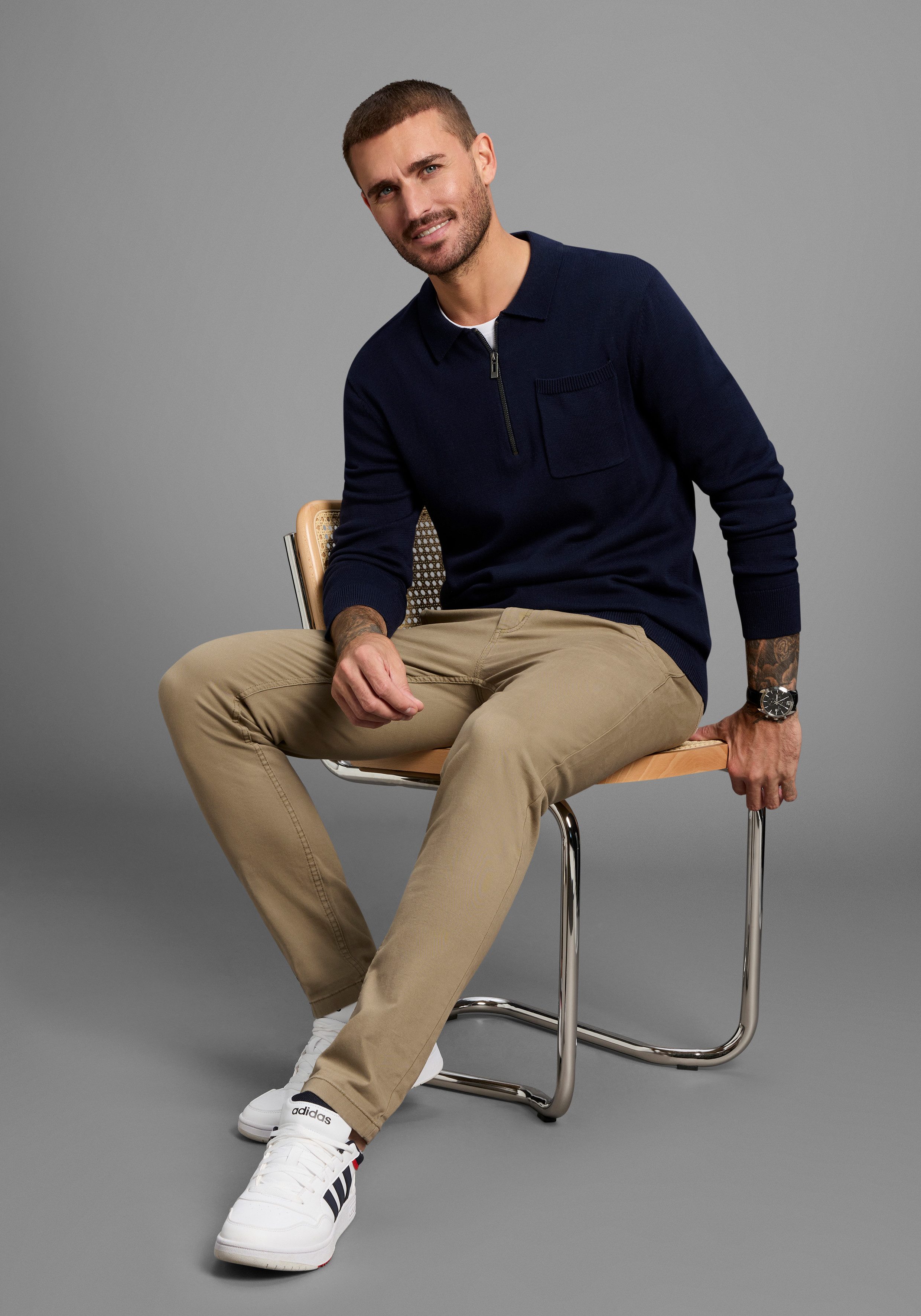 Bruno Banani Chino (set, Met een afneembare riem)