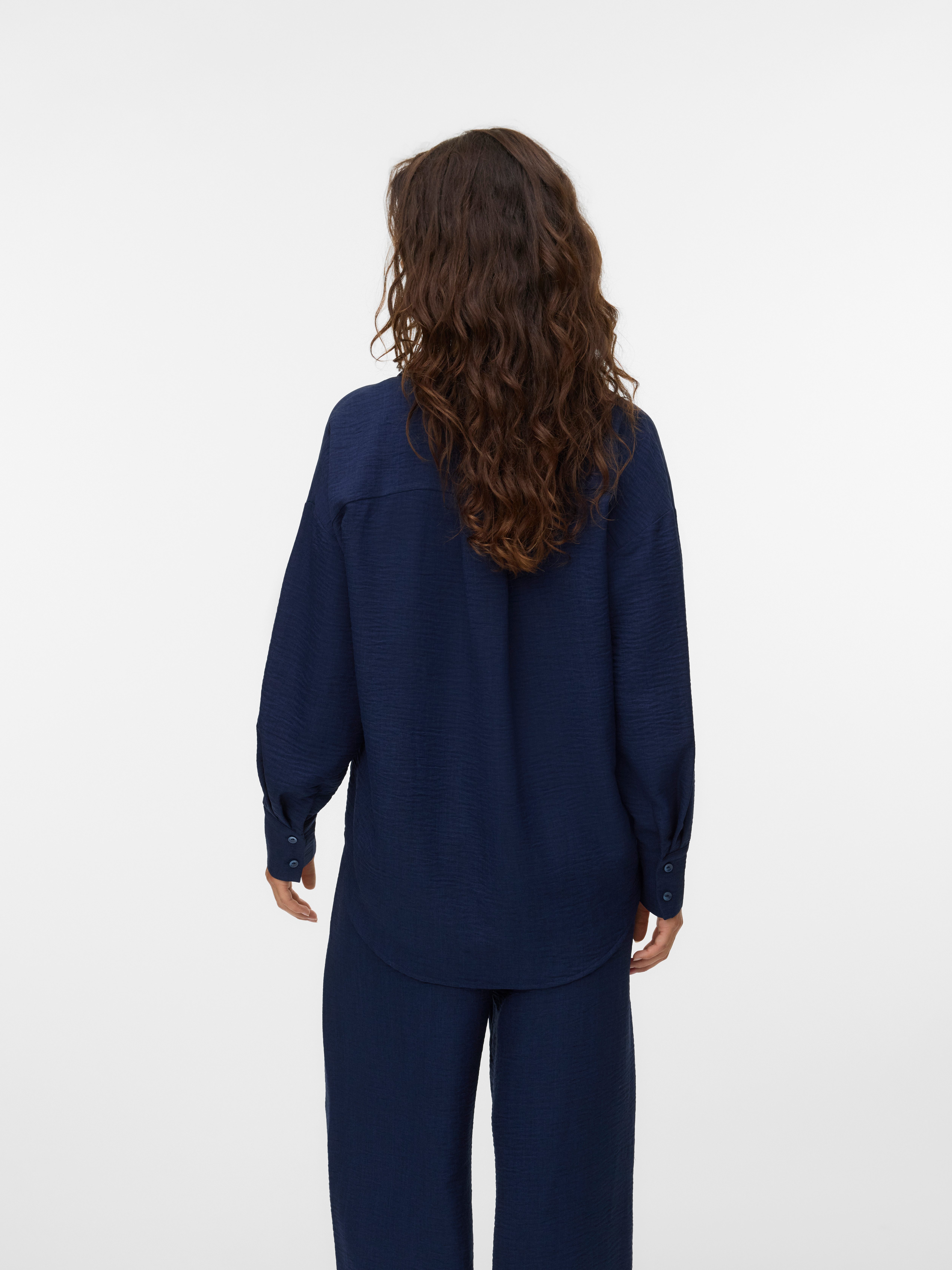 Vero Moda Blouse met lange mouwen VMMELANEY QUEENY LS SHIRT WVN NOOS