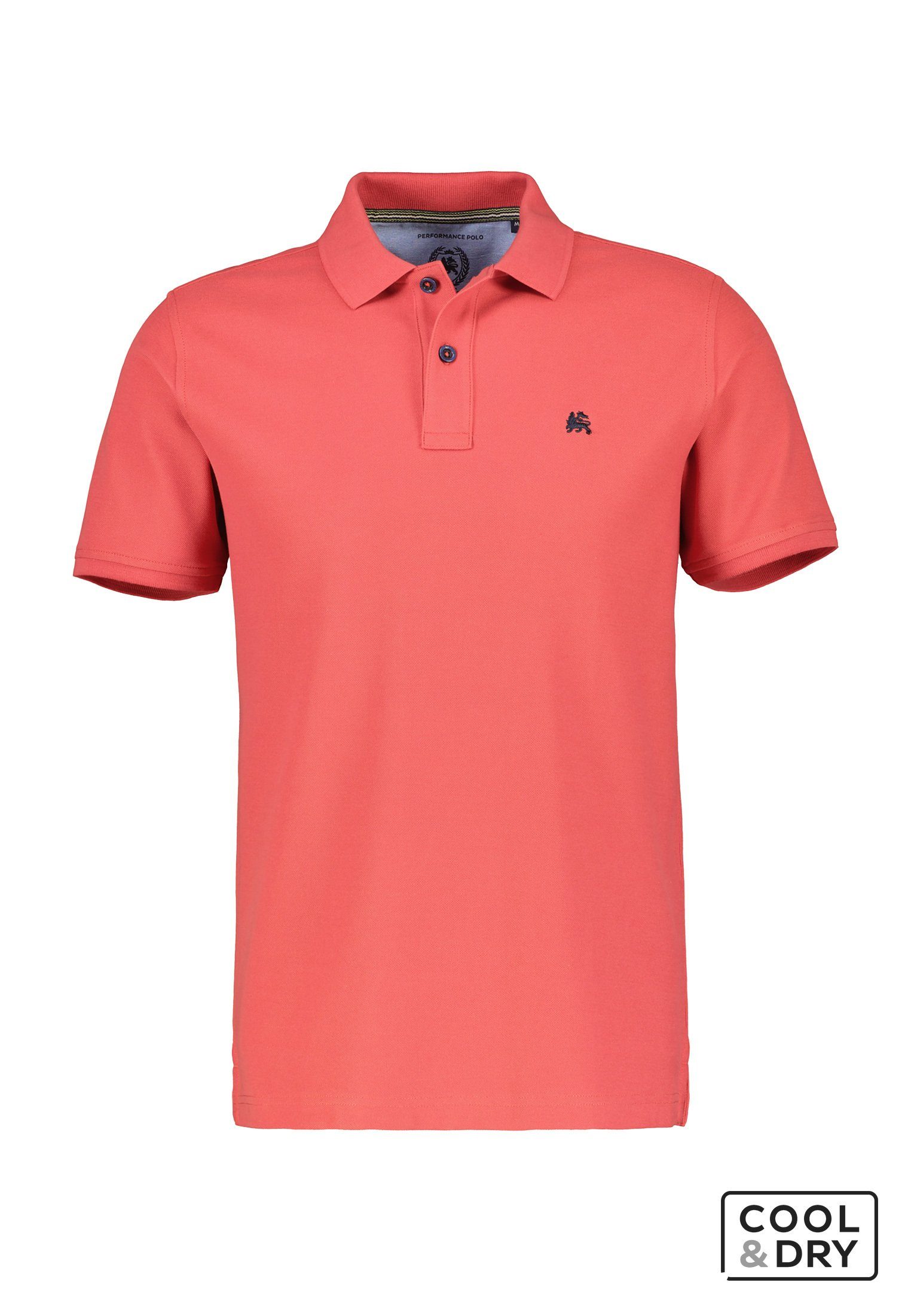 Lerros Poloshirt LERROS klassieke polostijl in *Cool & Dry* piquékwaliteit