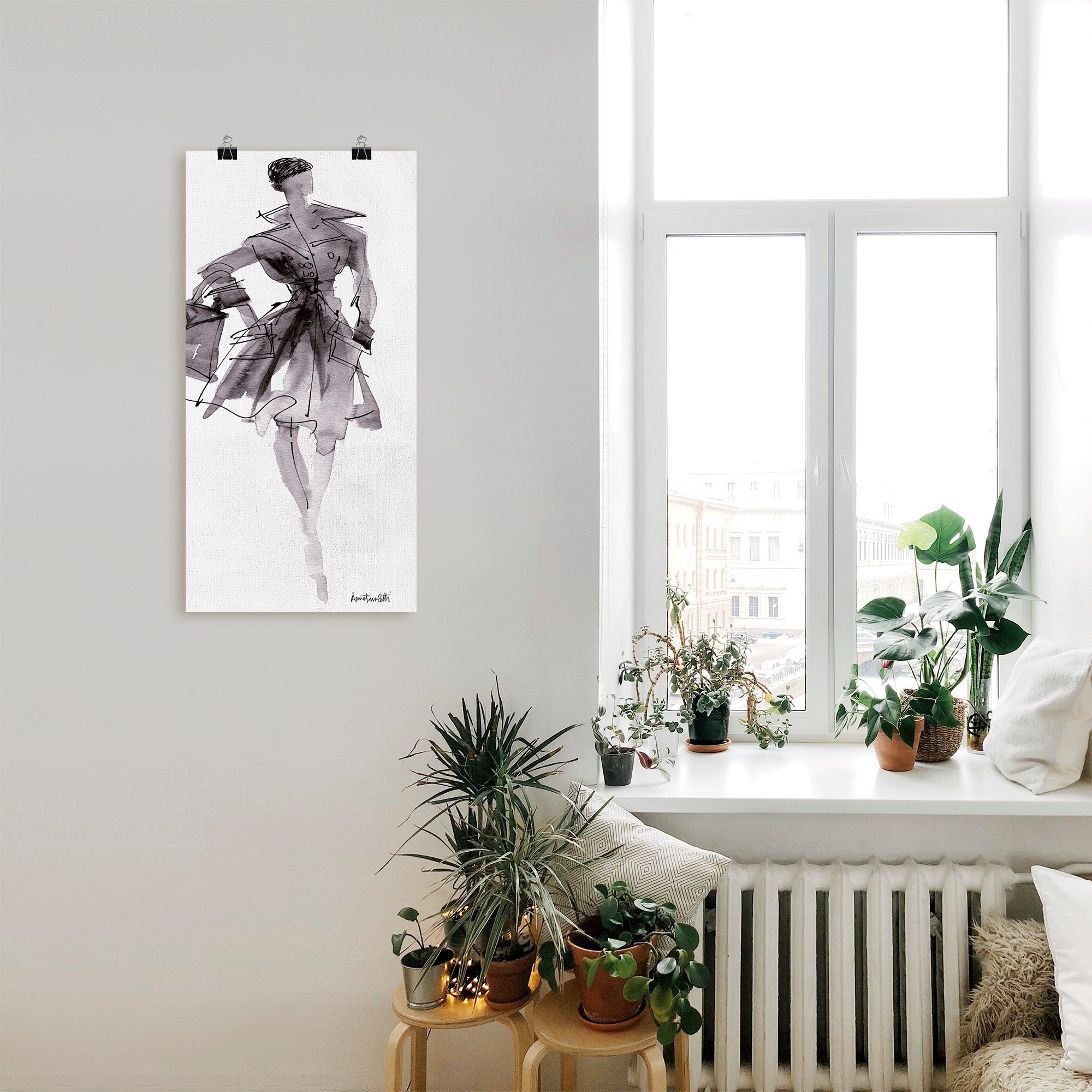 Artland Artprint Mode schetsboek VII als artprint op linnen, poster, muursticker in verschillende maten