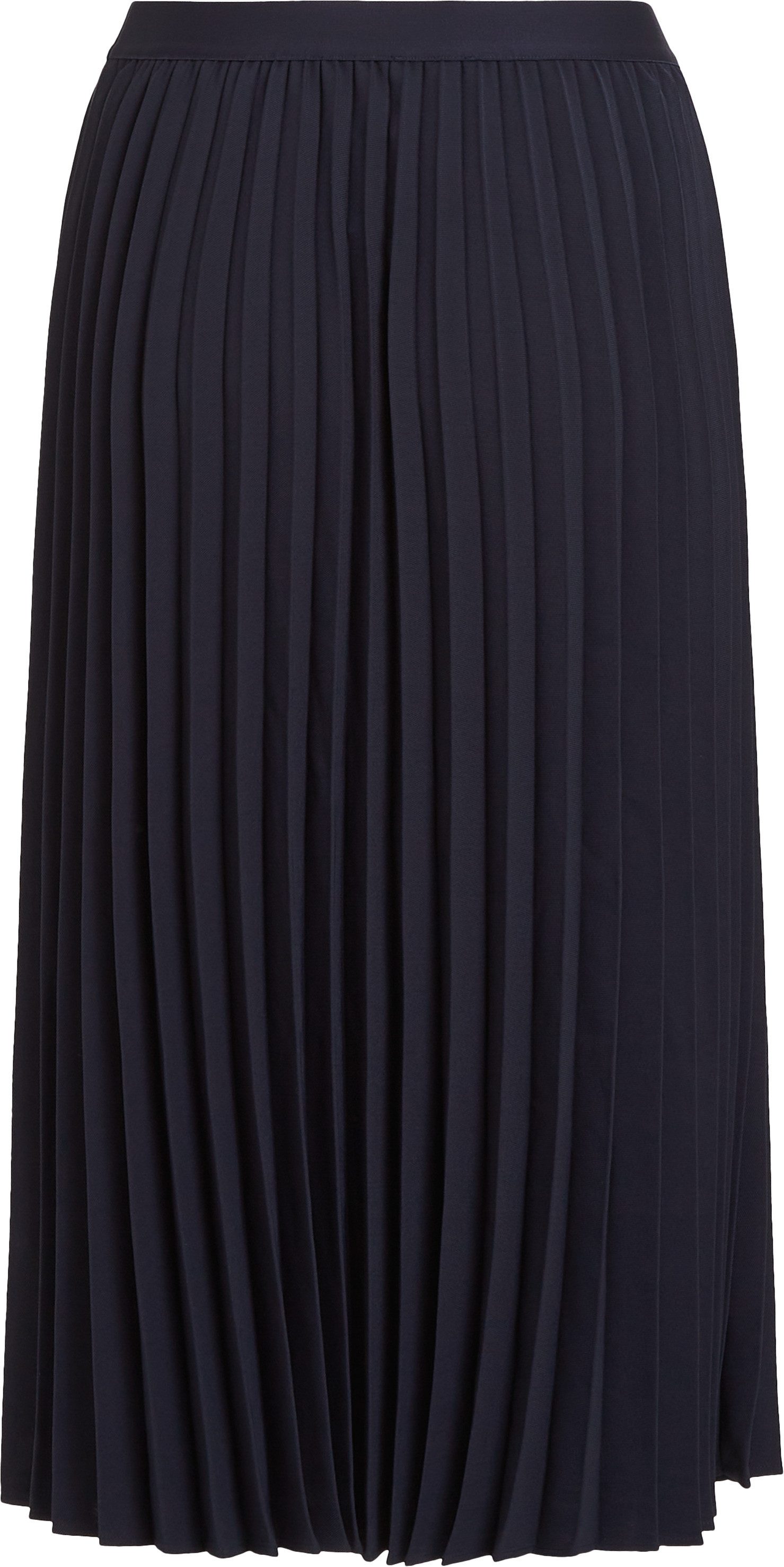 Tommy Hilfiger Plissérok FLUID TWILL PLEATED MIDI SKIRT
