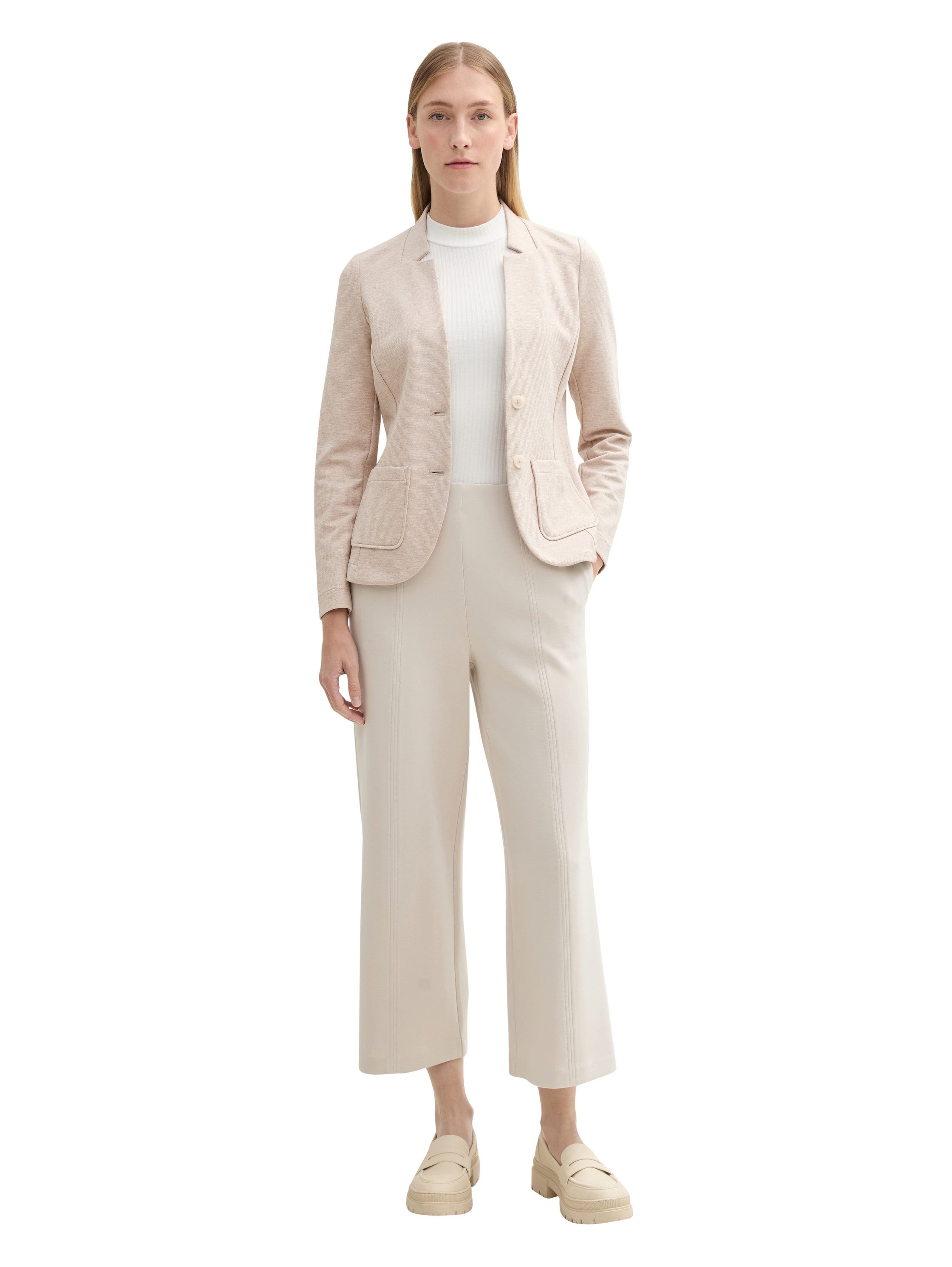 Tom Tailor Sweatblazer Ottoman met opgestikte zakken en structuur