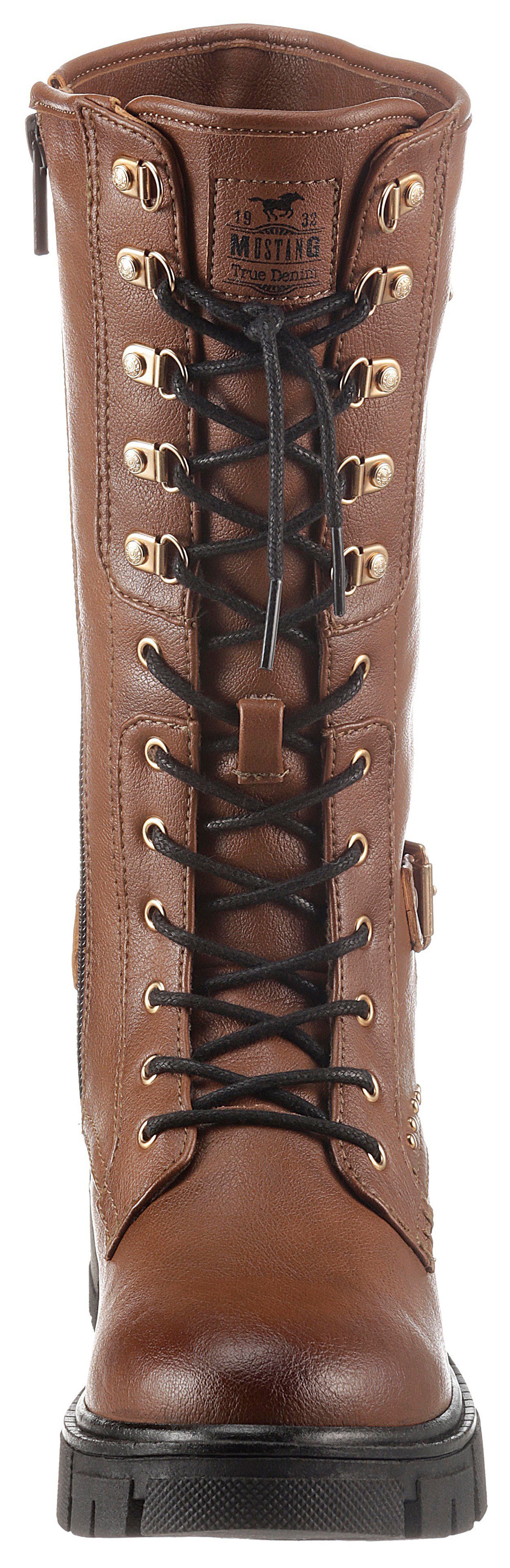 Mustang Shoes Veterlaarzen met sierrits snel online gekocht | OTTO