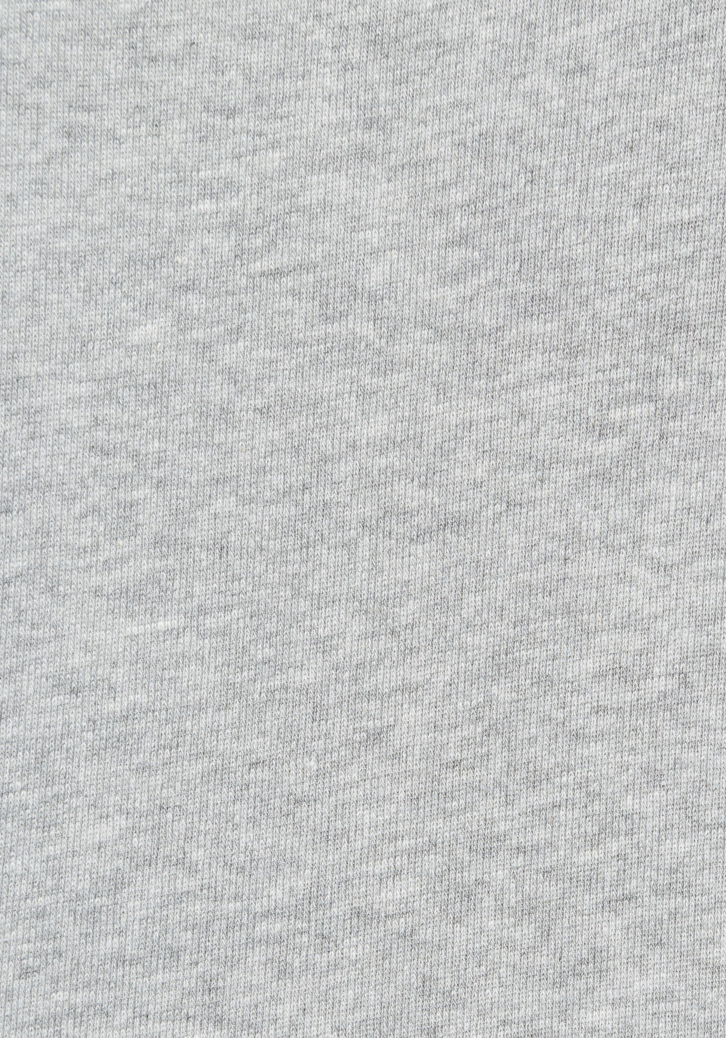 H.I.S Shirt met lange mouwen figuurvolgende pasvorm, fijn ribstof van katoen en viscose
