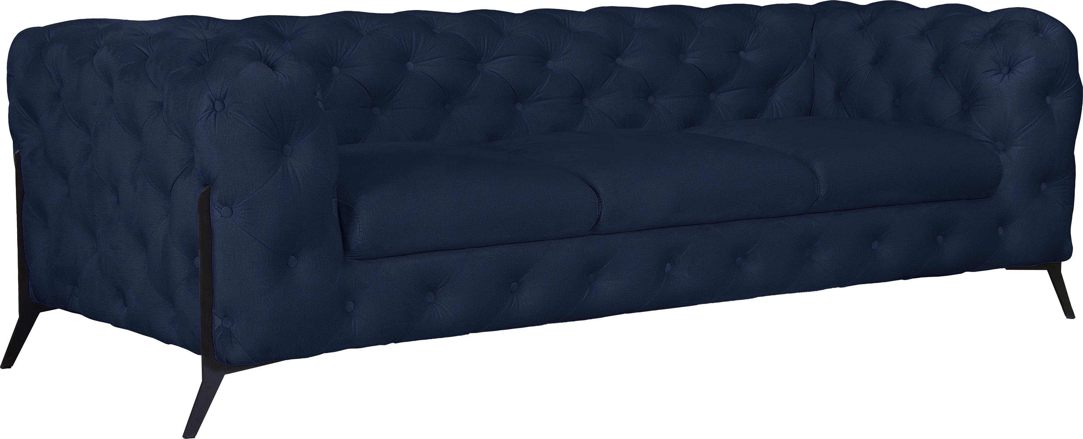 Leonique Chesterfield-bank Amaury luxueuze capitonnage, moderne chesterfield look, kleur van de poten ter keuze