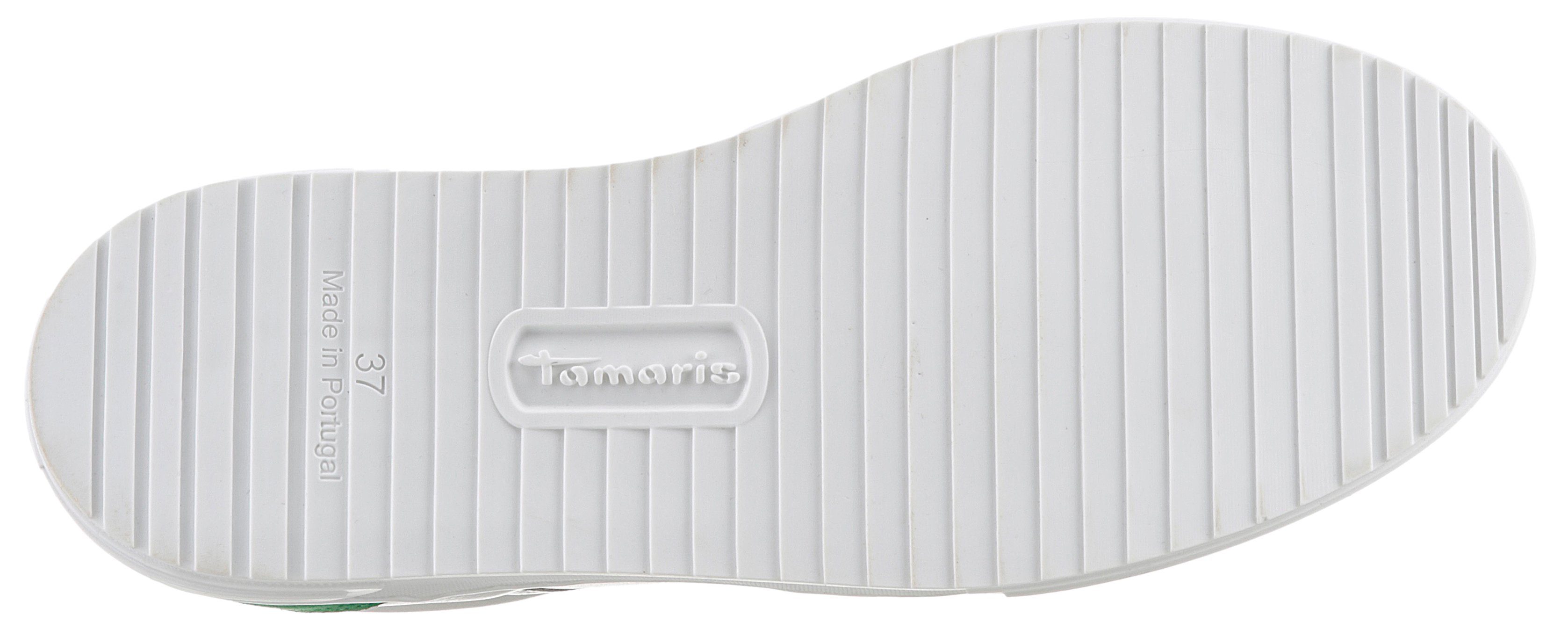 Tamaris Sneakers met praktische verwisselbare binnenzool, vrijetijdsschoen, lage schoen, veterschoen