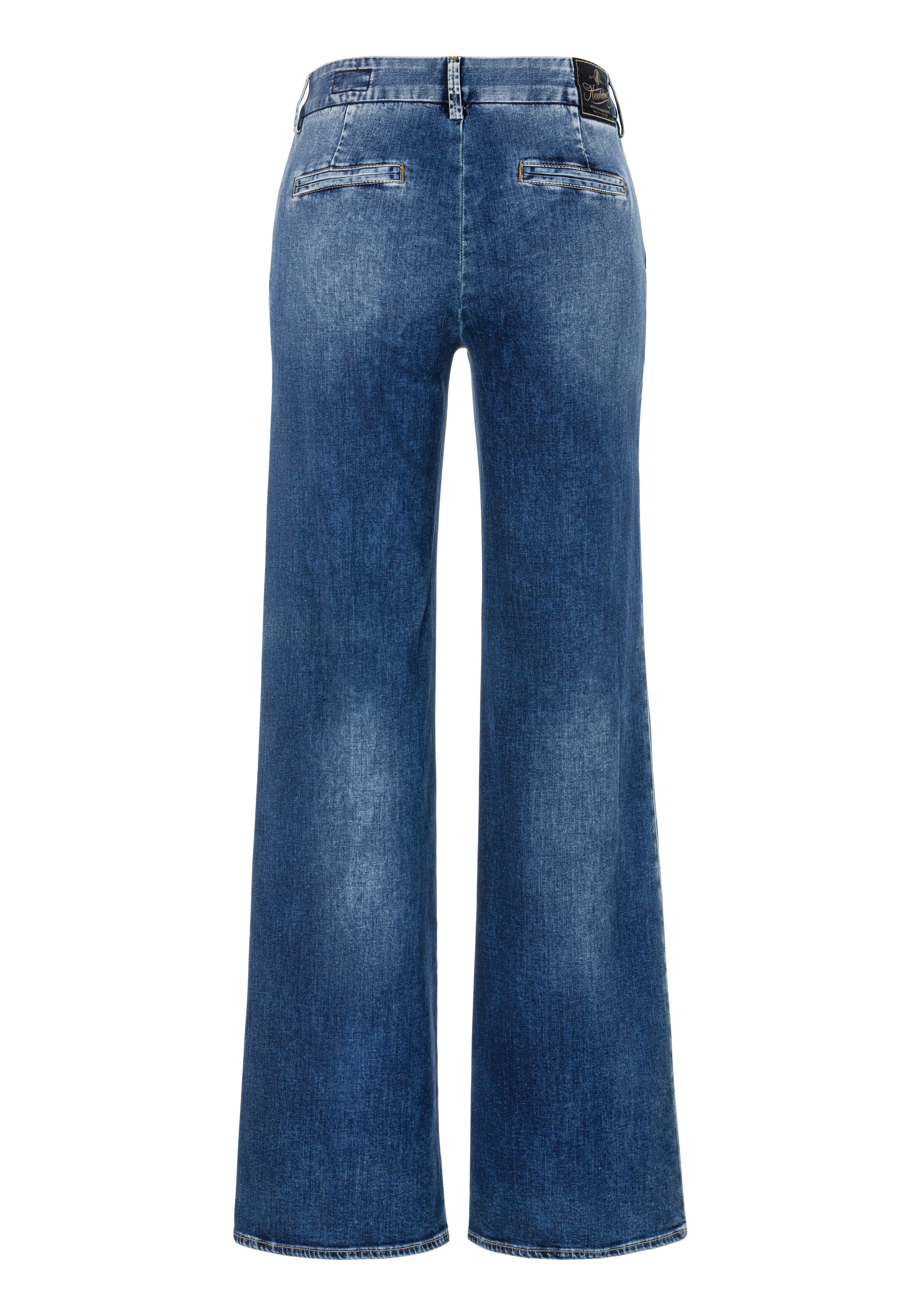 Herrlicher Wijd uitlopende jeans Lovely Flared Recycled Light Denim