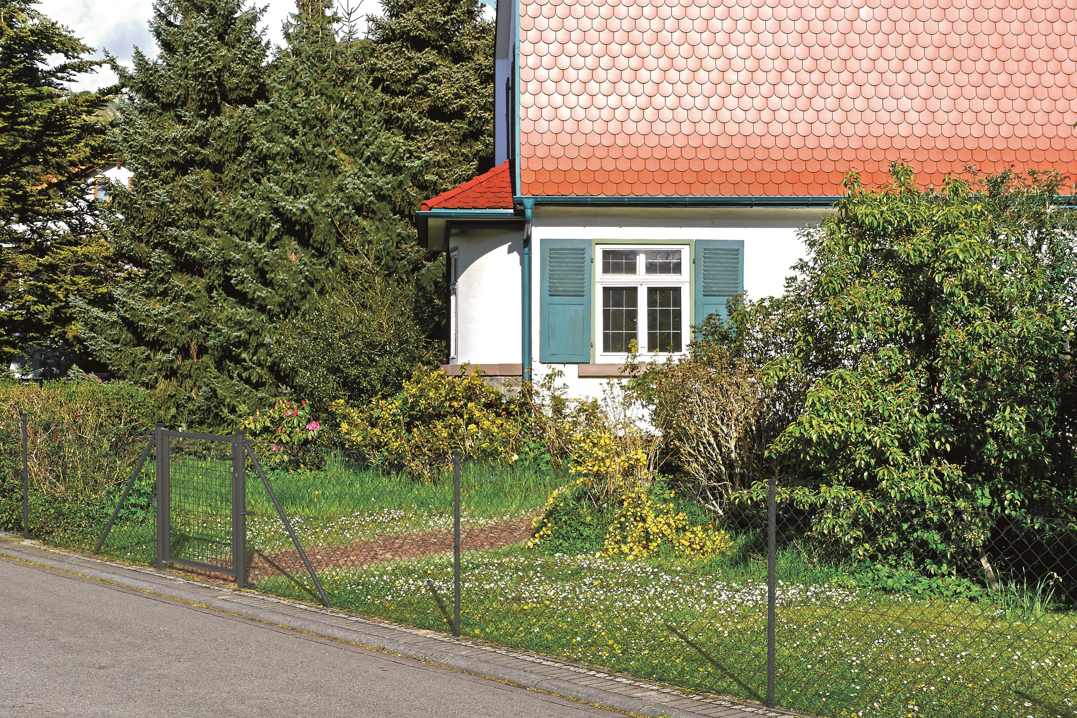 GAH Alberts Draadgaasafrastering Hoogte: 80 - 200 cm, totale lengte: 15 - 100 m, voor plaatsing in beton (set)