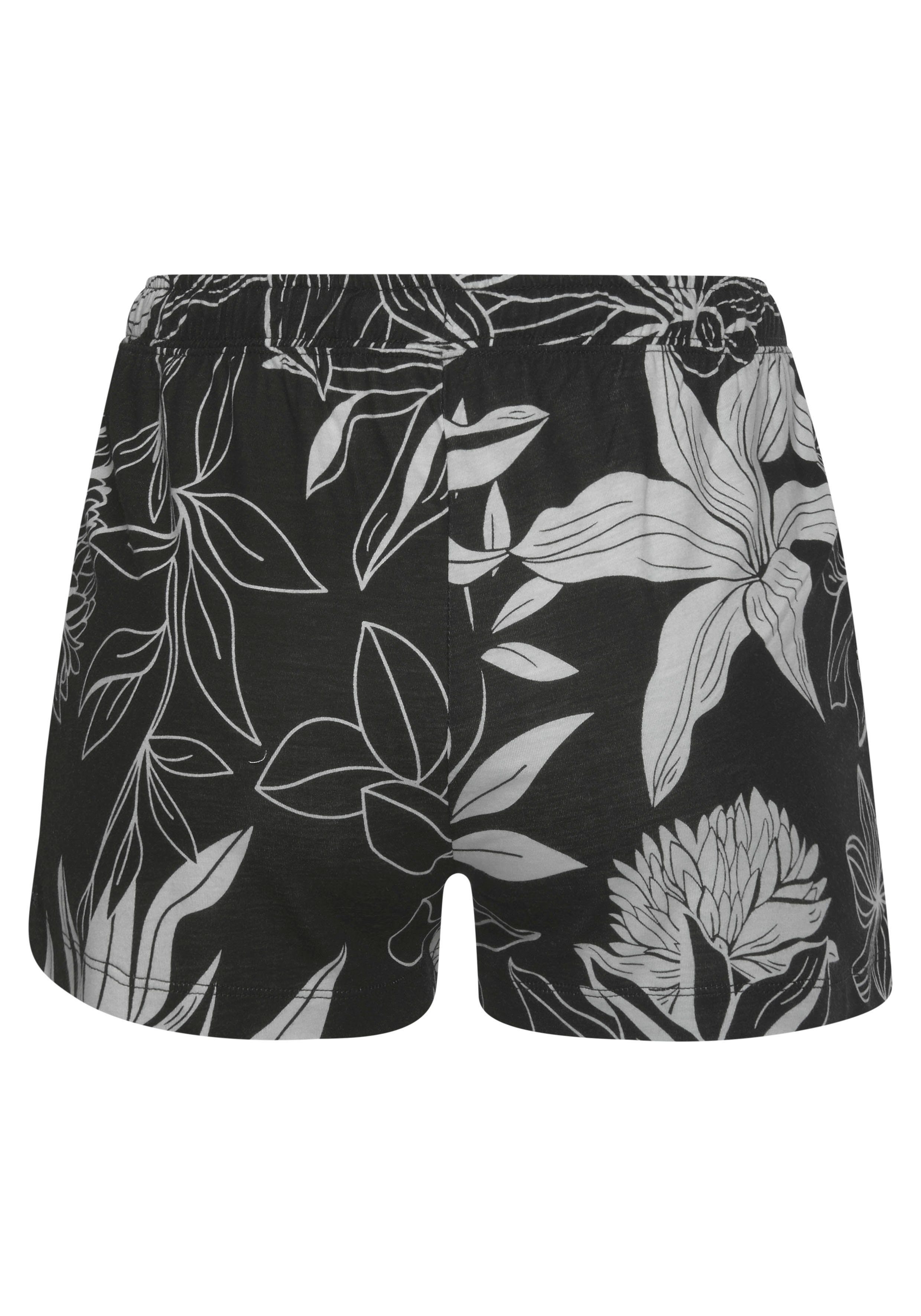 Lascana Pyjamashort met bloemenprint