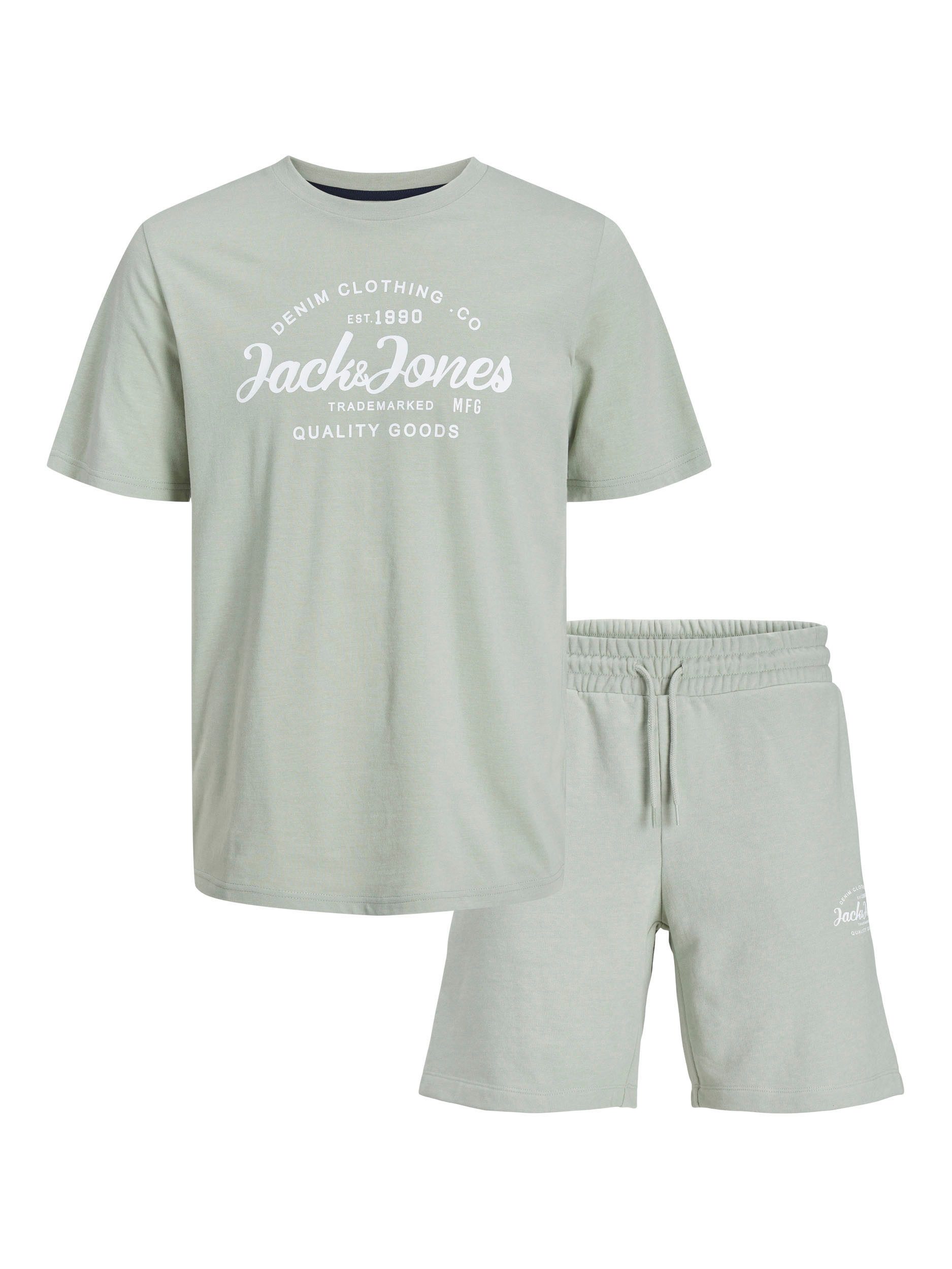 Jack & Jones Junior T-shirt JJFOREST TEE SS CREW SET PACK MP JNR (set, 2-delig)