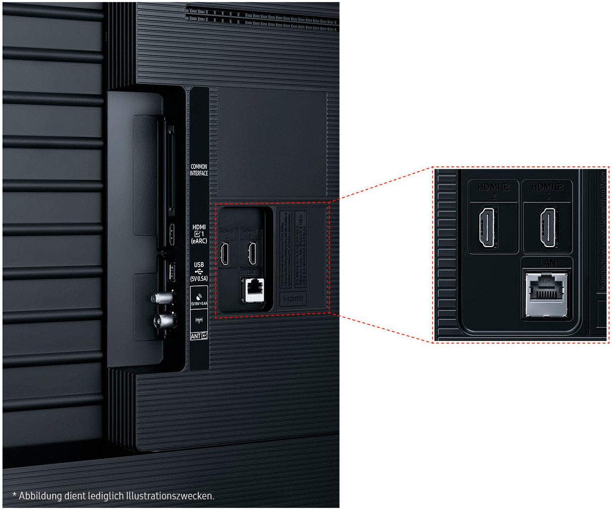 Samsung Led-TV GU55U8079FU LED-televisie, 138 cm / 55", 4K Ultra HD, Smart TV, Crystal UHD, Q-Symphony, Dolby Surround Sound, triple tuner, Smart-Hub