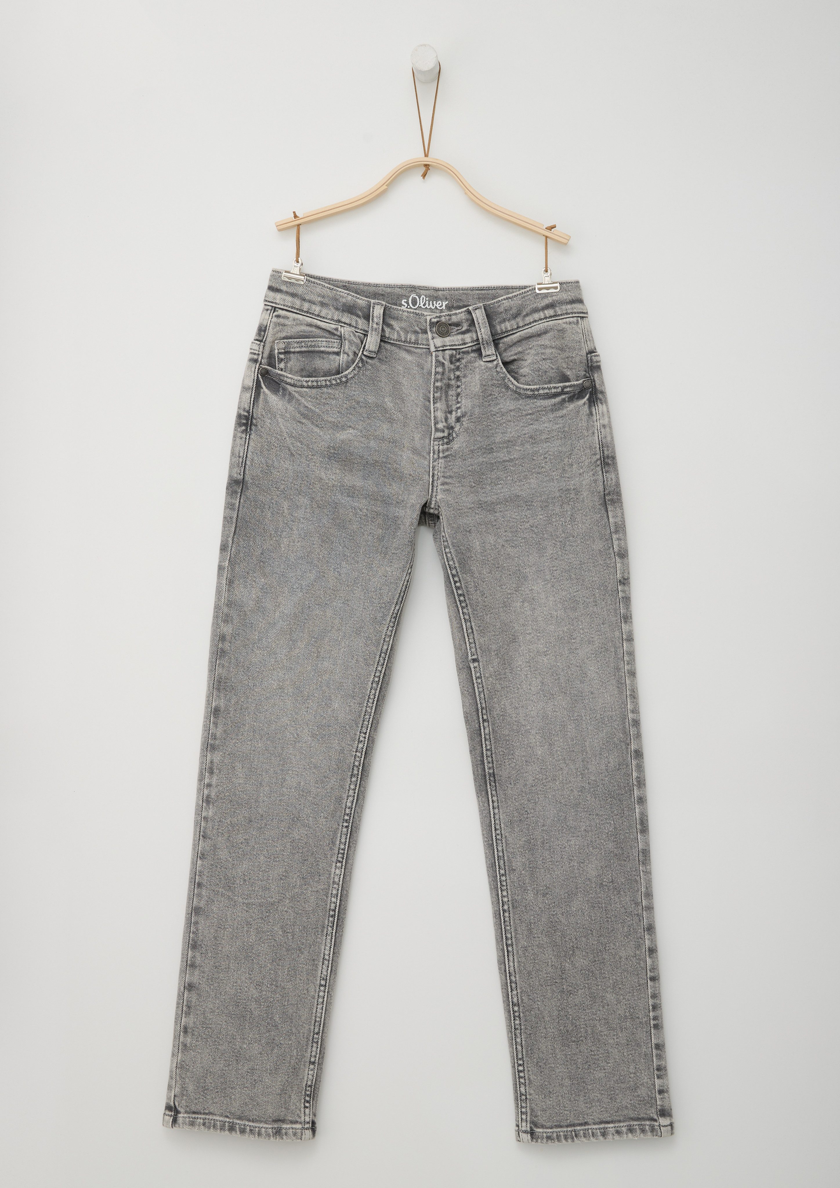 s.Oliver RED LABEL Junior Regular fit jeans met breedte-regeling aan de binnenkant