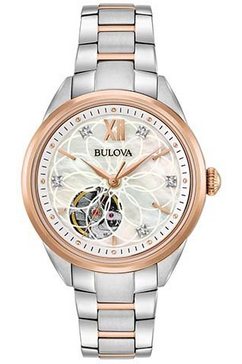 bulova mechanisch horloge 98p170 zilver