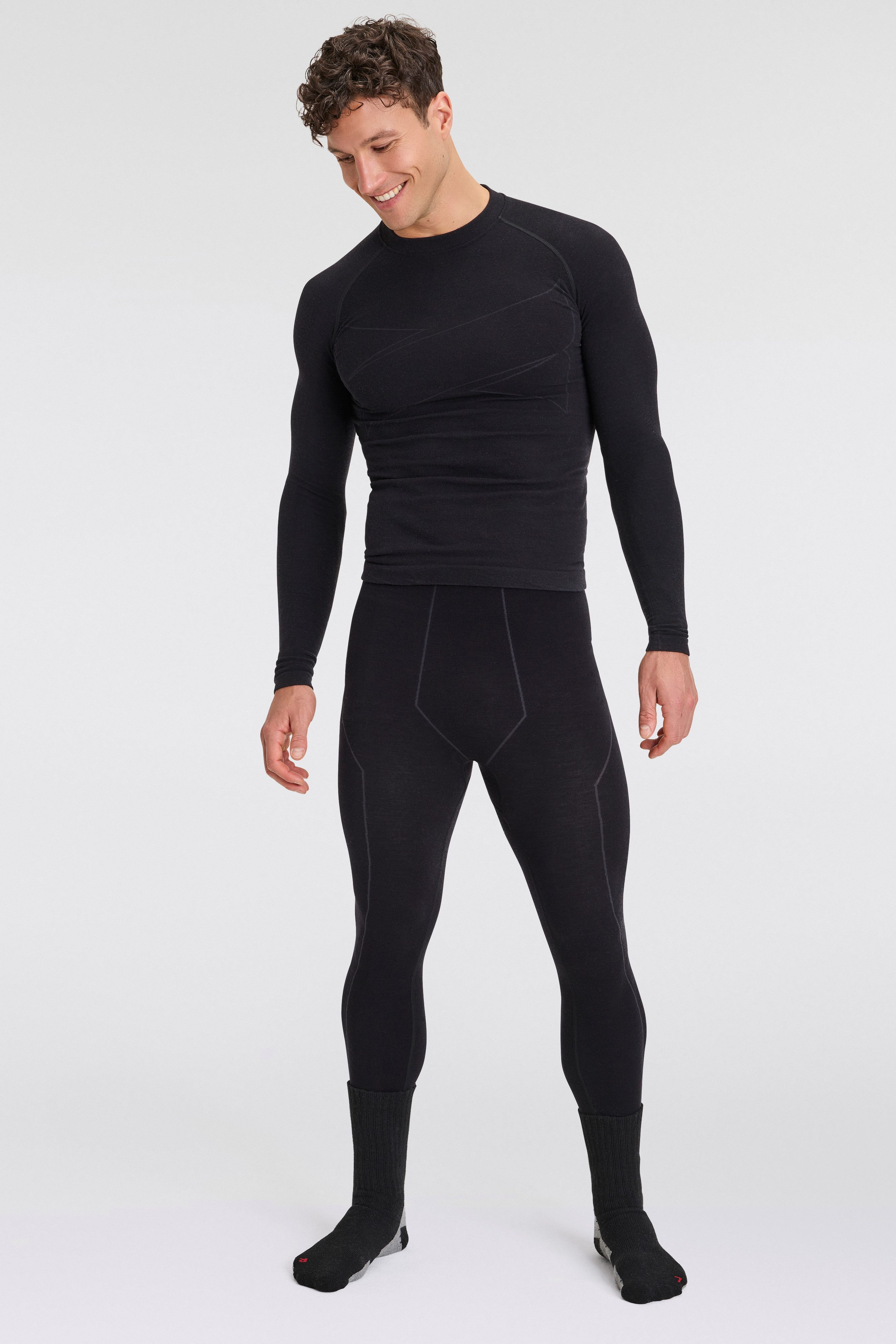 Apollo Basic sokken THERMAL TRACKING SOCKS Unisex met verwarmende merinowol (2 paar Set van 3)