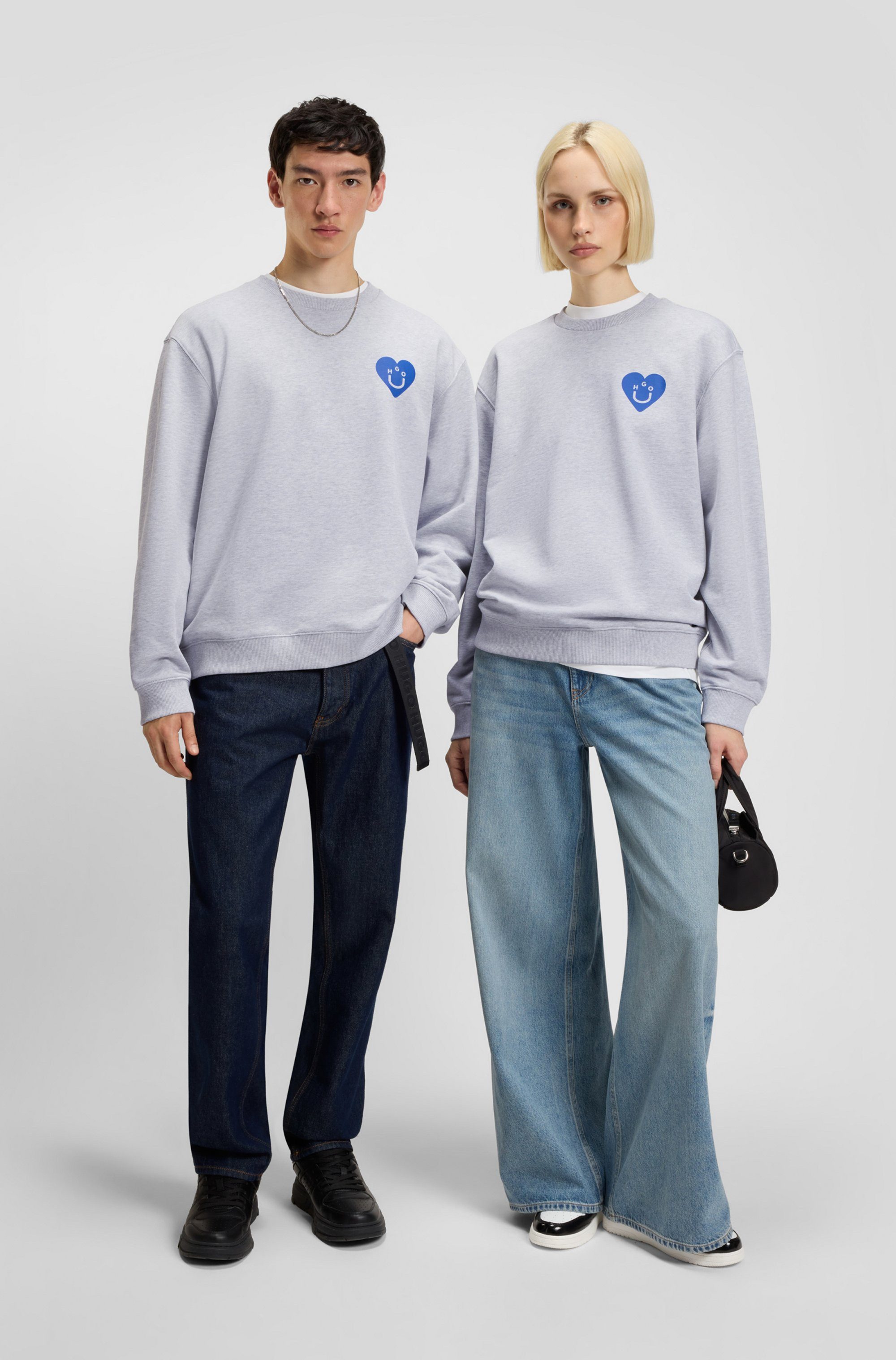 HUGO Blue Sweatshirt Oversized crew