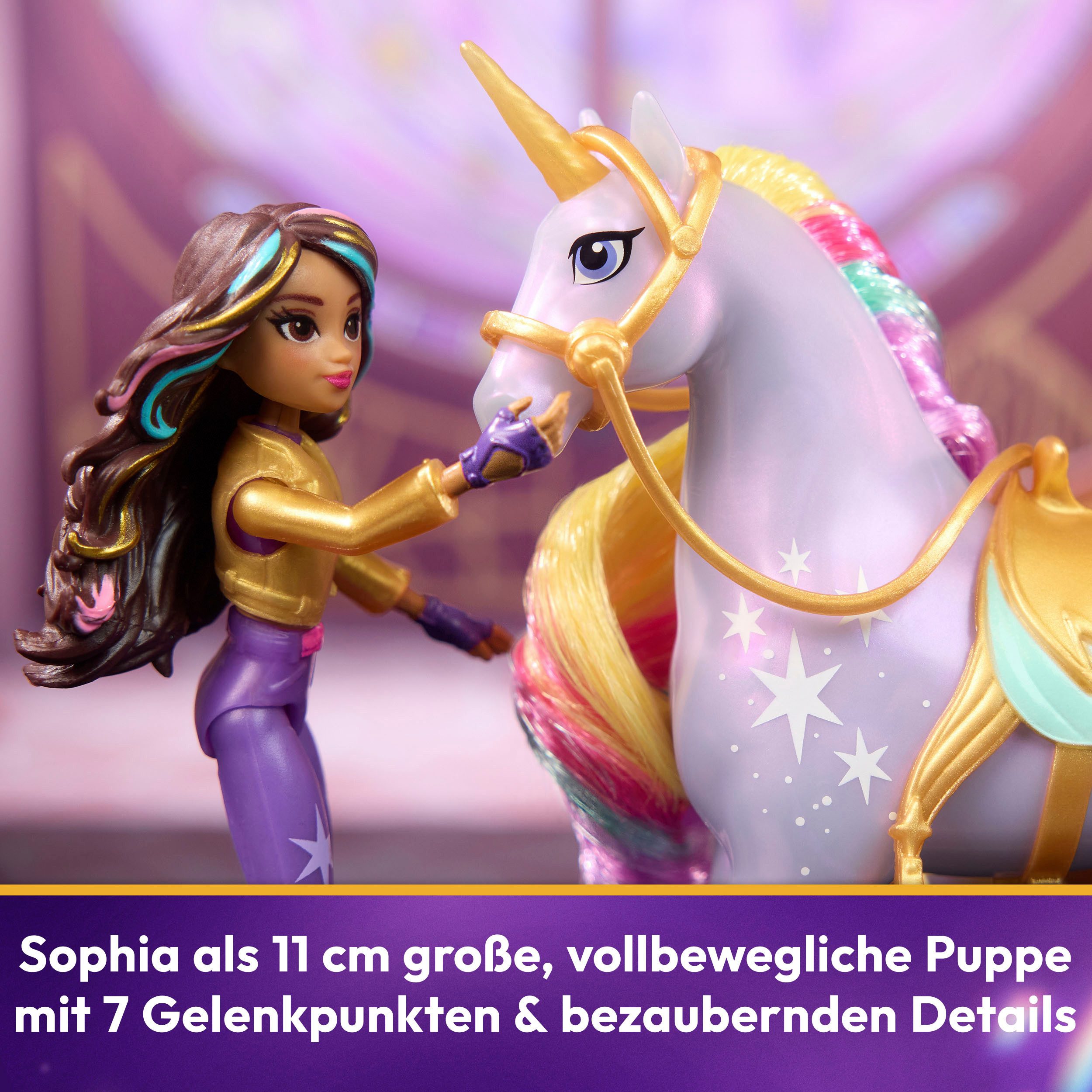 Spin Master Aankleedpop Unicorn Academy - Small Doll & Unicorn - Sophia & Wildstar