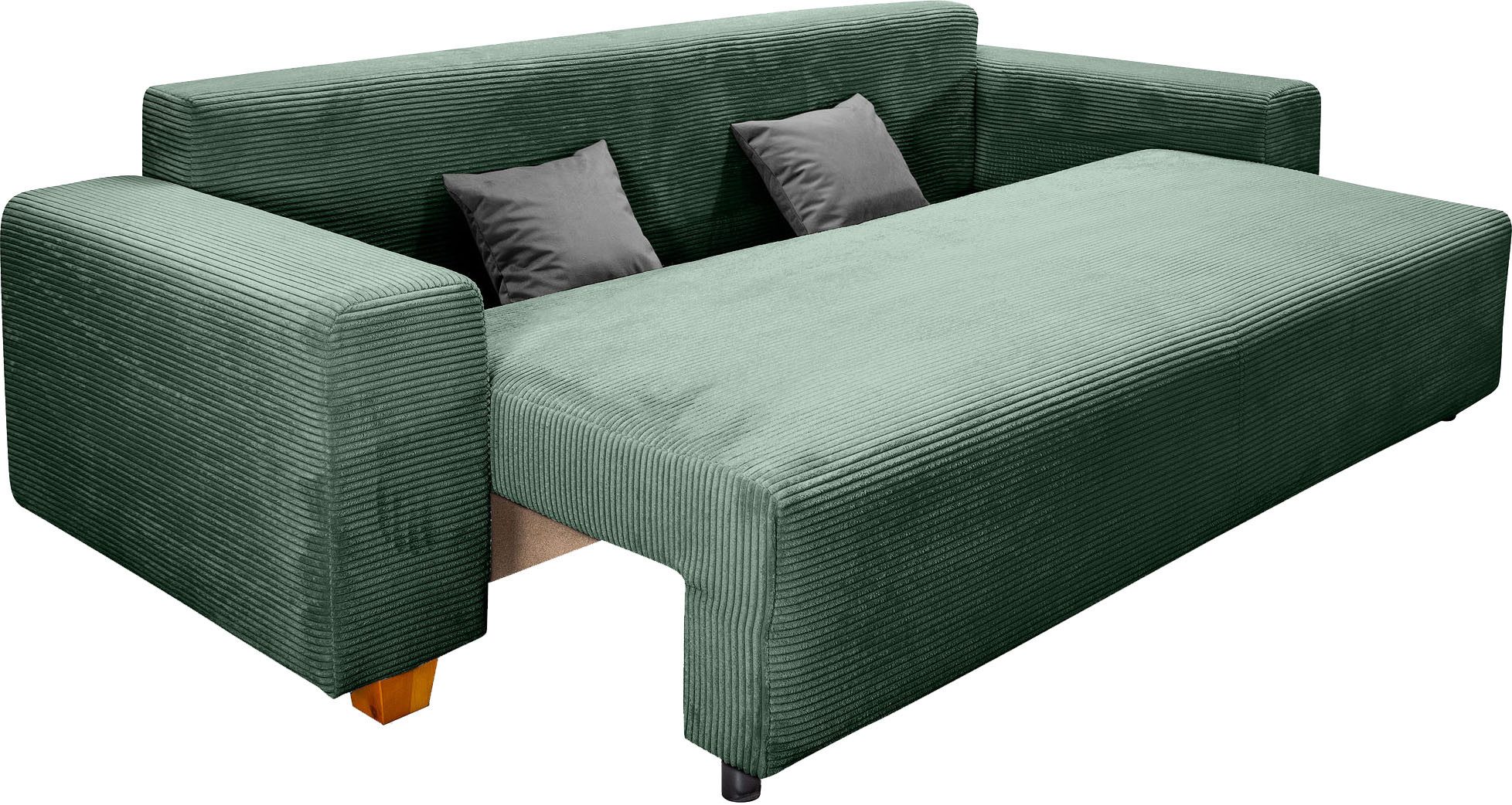 COLLECTION AB Slaapbank Yves Bedfunctie, bedlade, bonnellvering, rugkussen, sierkussen