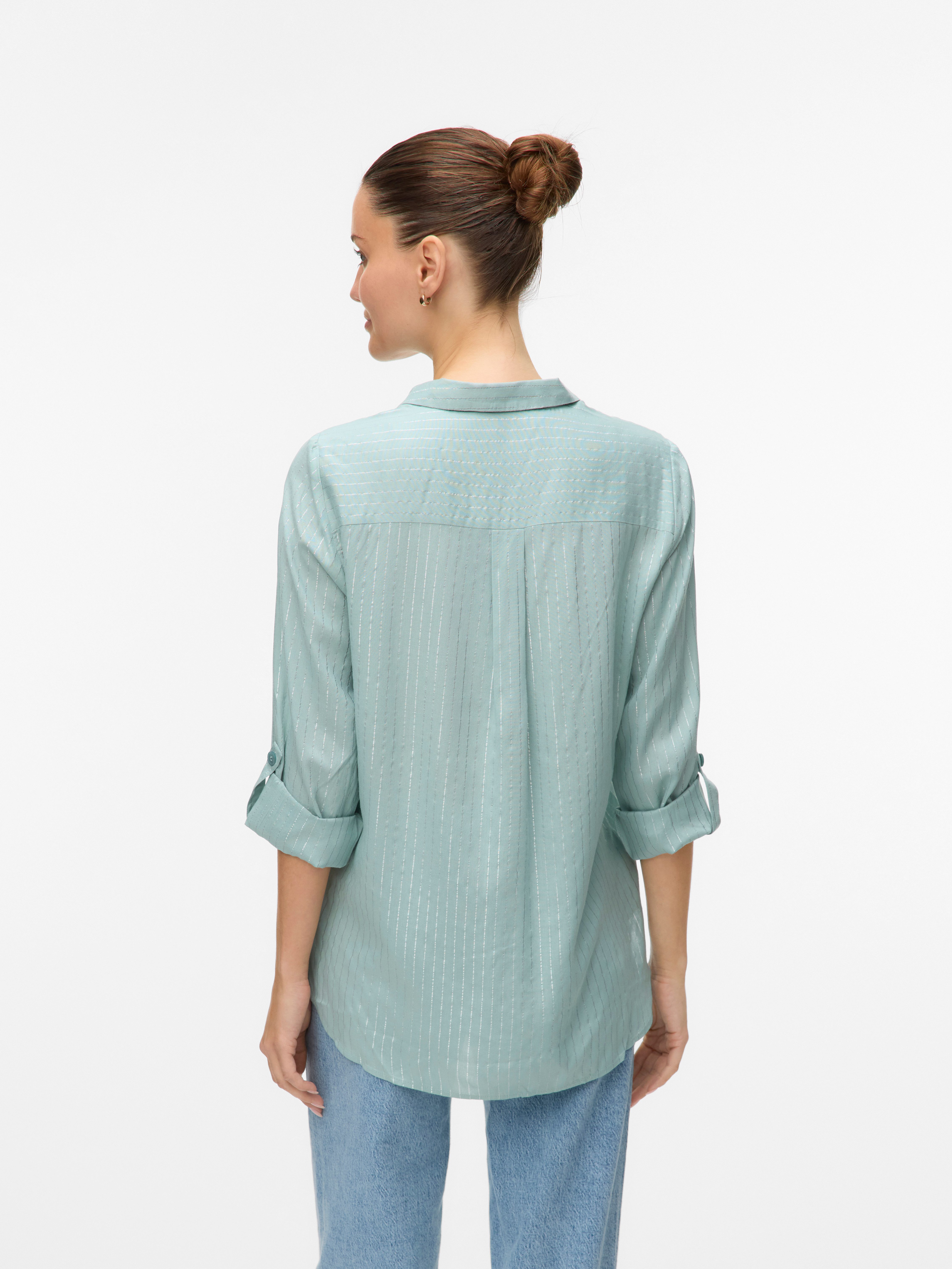 Vero Moda Overhemdblouse VMBUMPY LS GLITTER SHIRT WVN GA NOOS