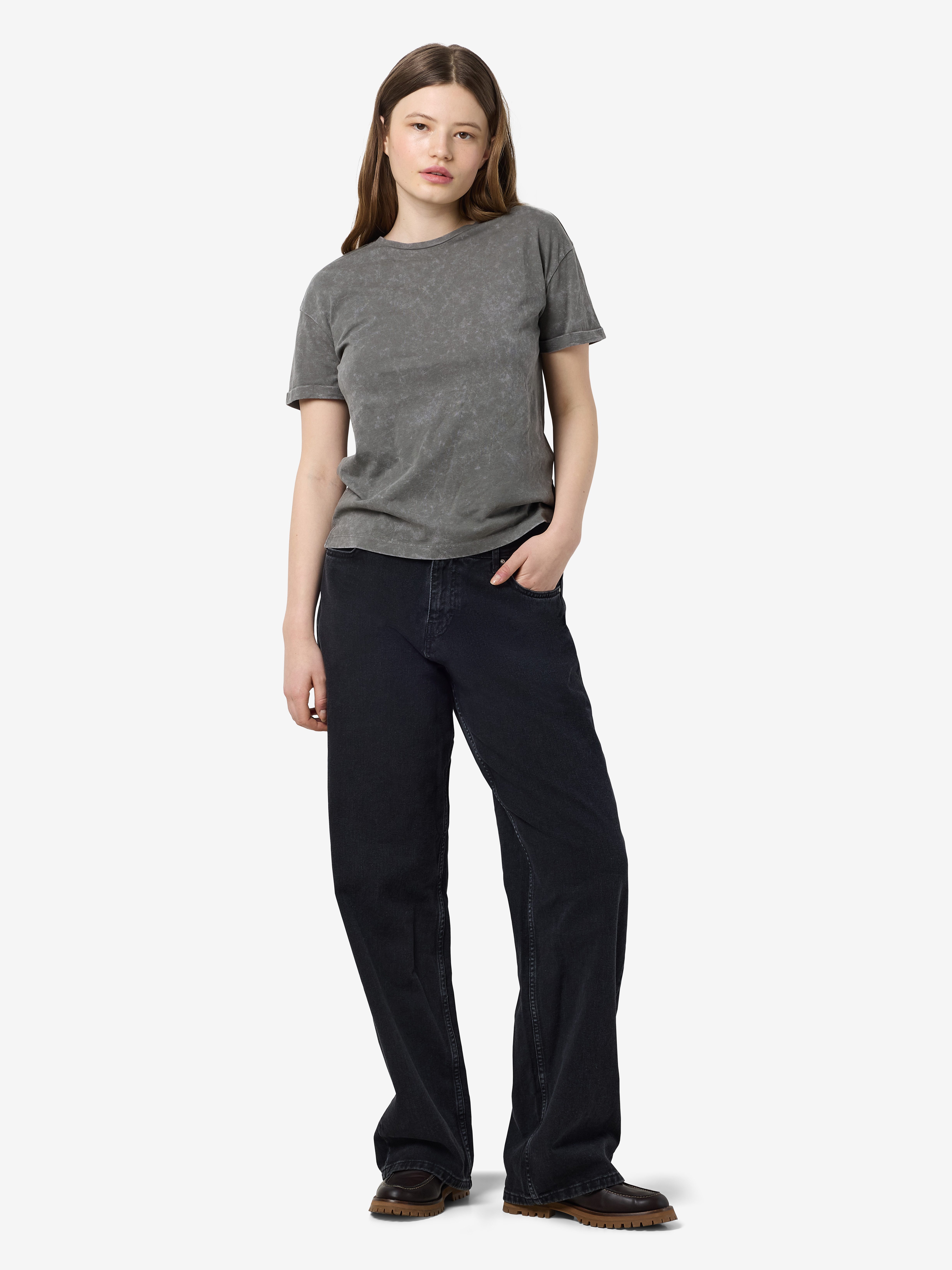 Noisy may Shirt met korte mouwen NMBRANDY WASHED S/S TOP JRS NOOS