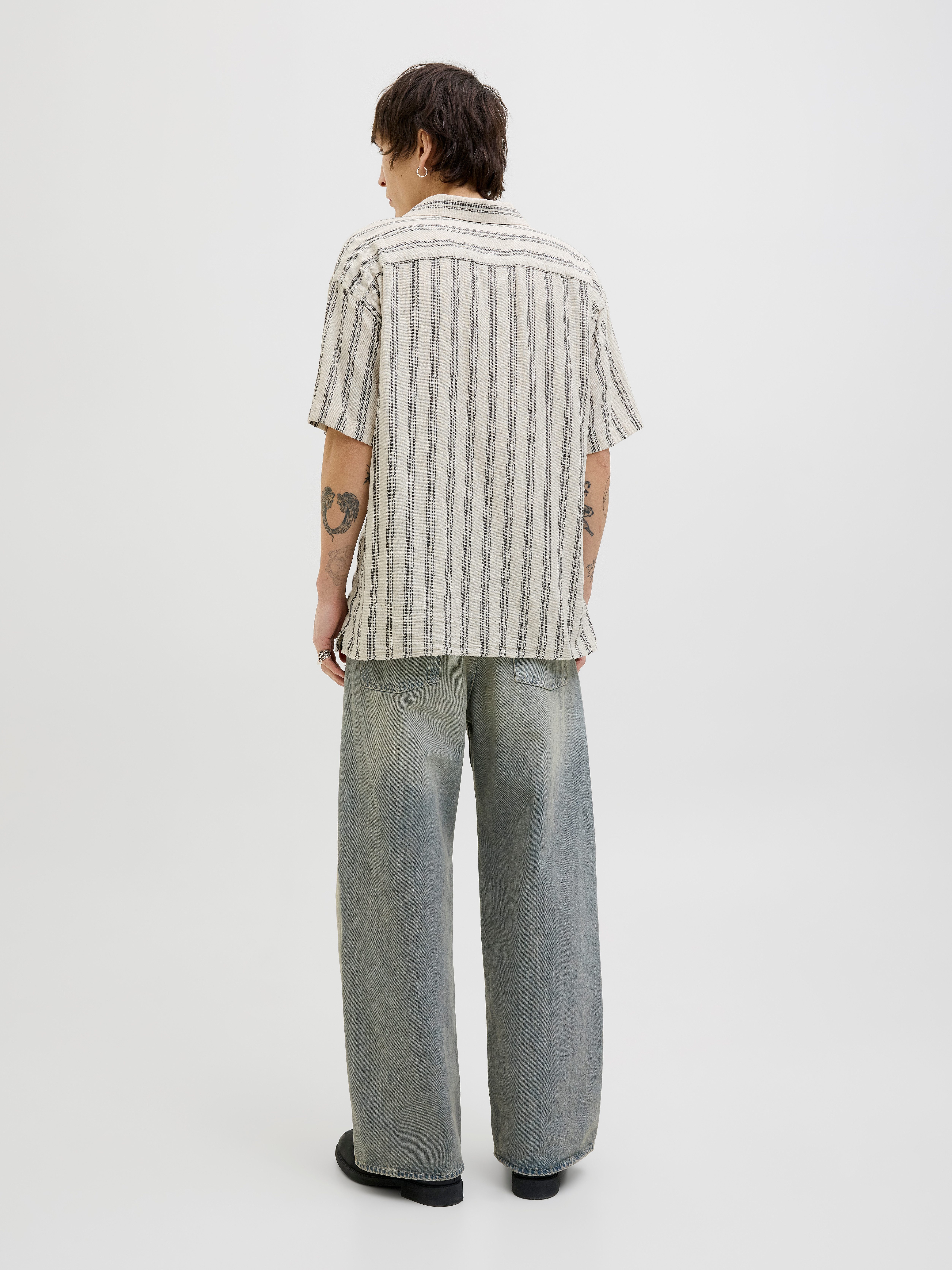Jack & Jones Overhemd met korte mouwen JJEENZO STRIPE RESORT SHIRT SS SN