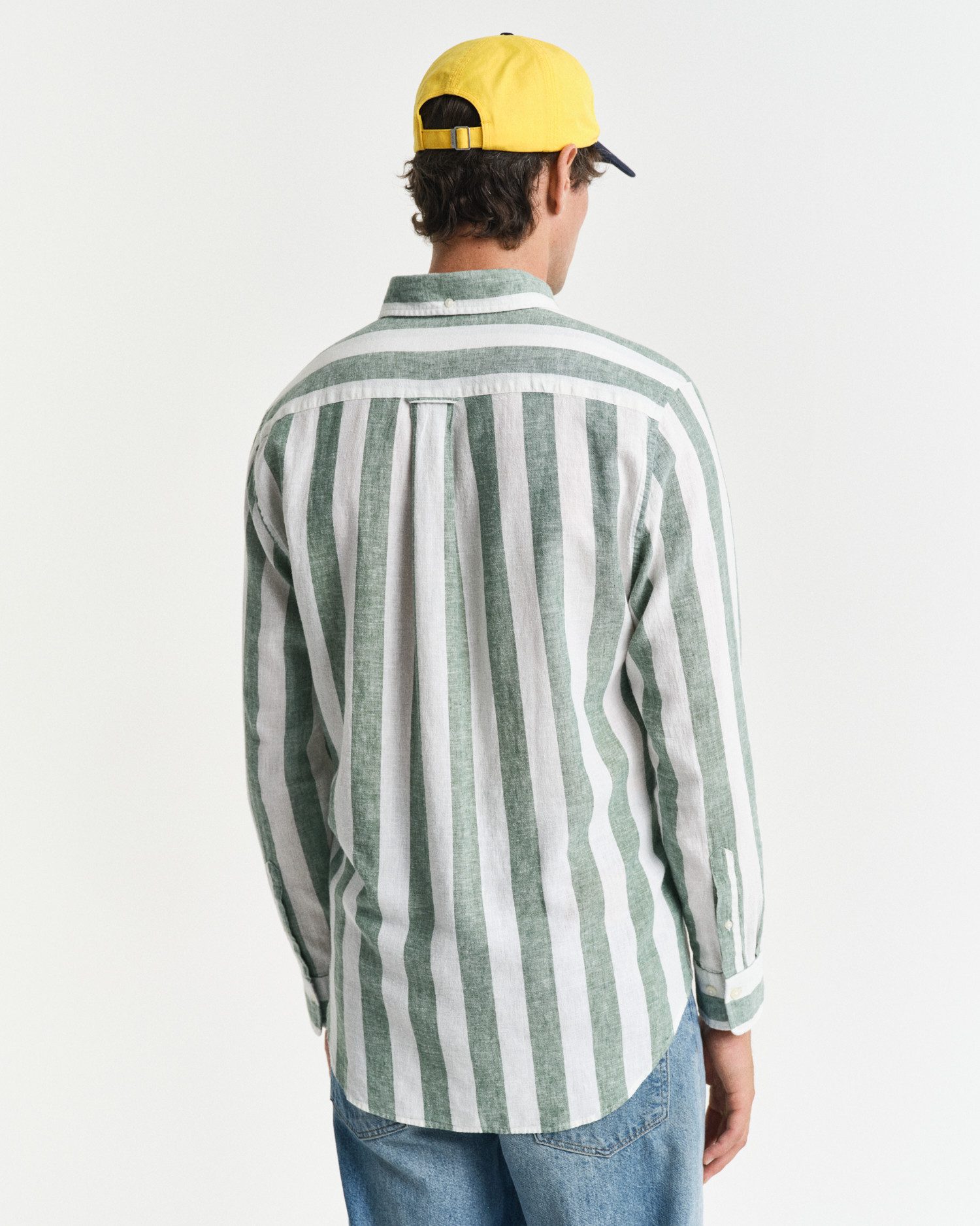Gant Overhemd met lange mouwen REG COTTON LINEN BOLD STRIPE SHIRT