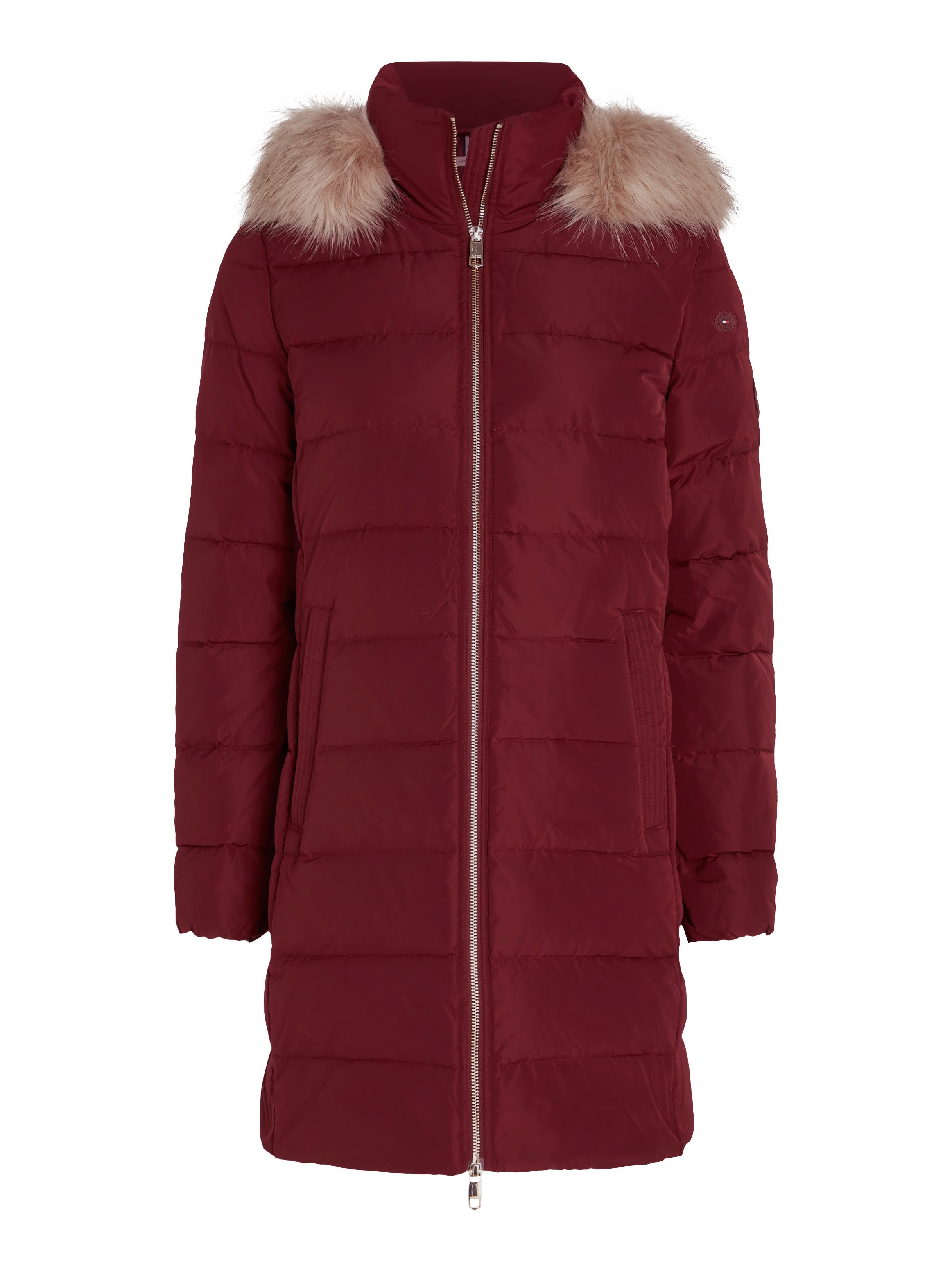Tommy Hilfiger Gewatteerde jas HERITAGE DOWN TYRA COAT WITH FUR