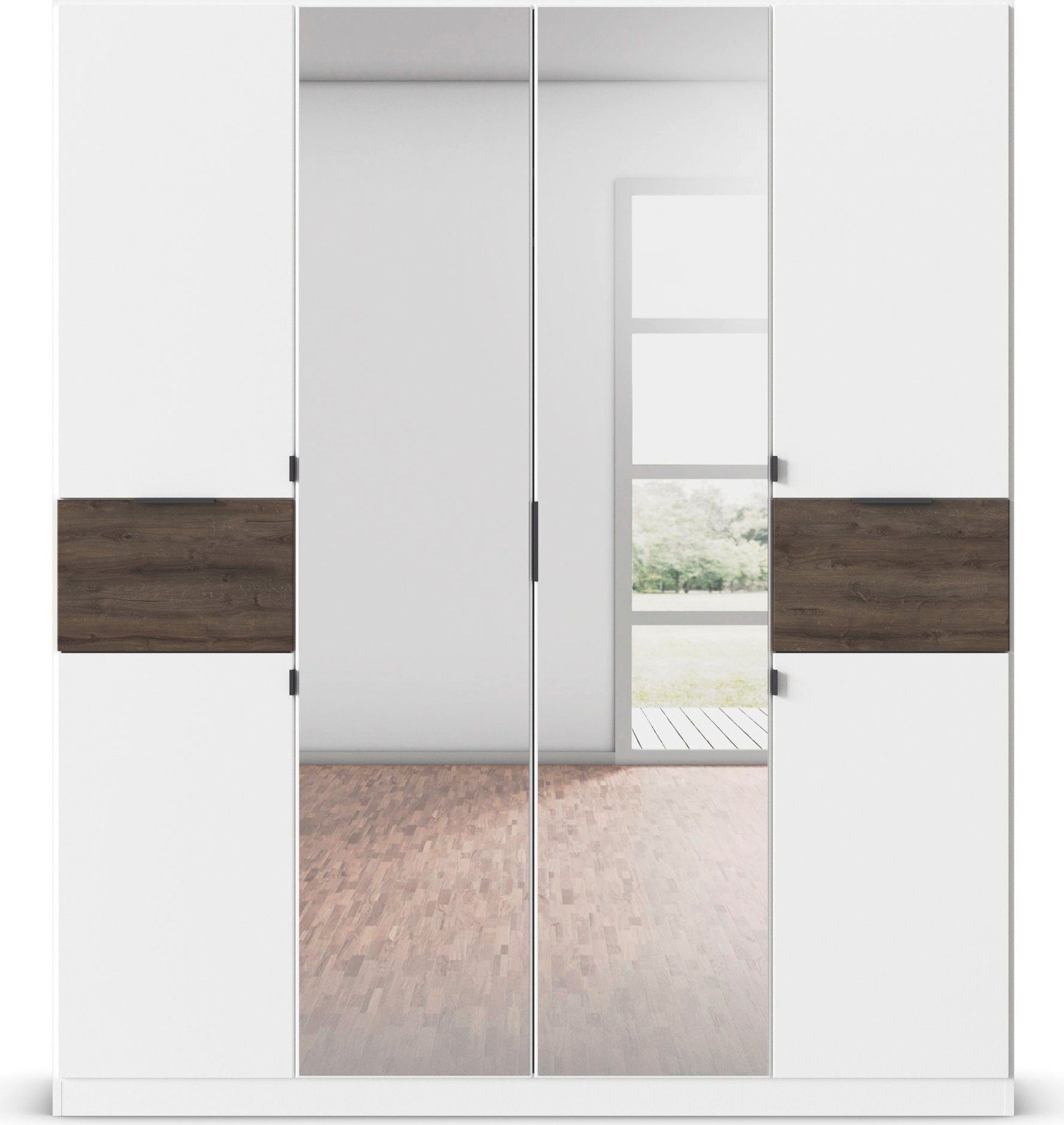 rauch Draaideurkast Kledingkast kast garderobe waskast TICAO met 2 ruime lades, veel opbergruimte made in germany
