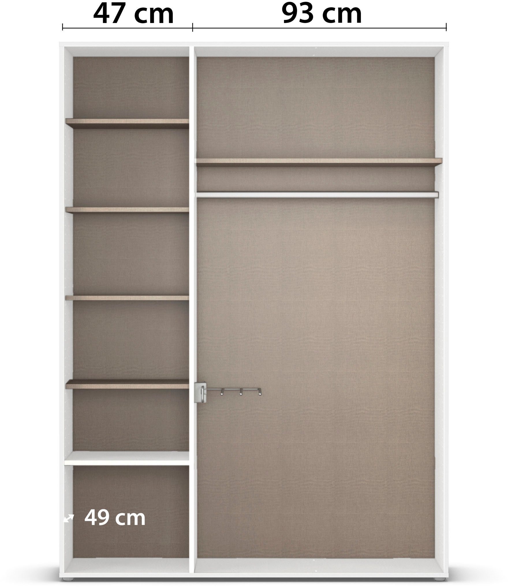 rauch Draaideurkast Kledingkast Kast Garderobe Wasmand NAGATA veel Opbergruimte