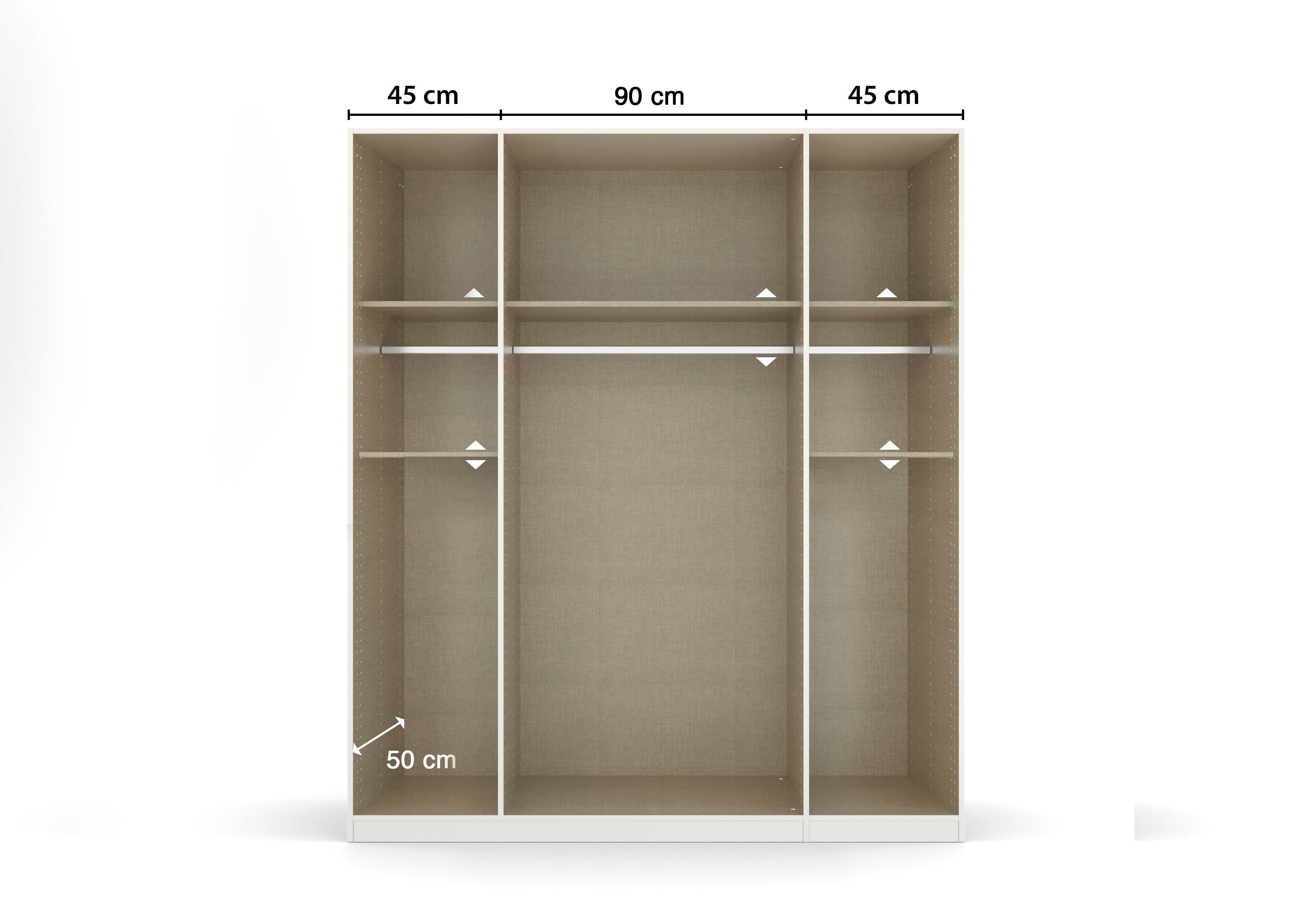 rauch Draaideurkast Kledingkast kast garderobe waskast TICAO met 2 ruime lades, veel opbergruimte made in germany