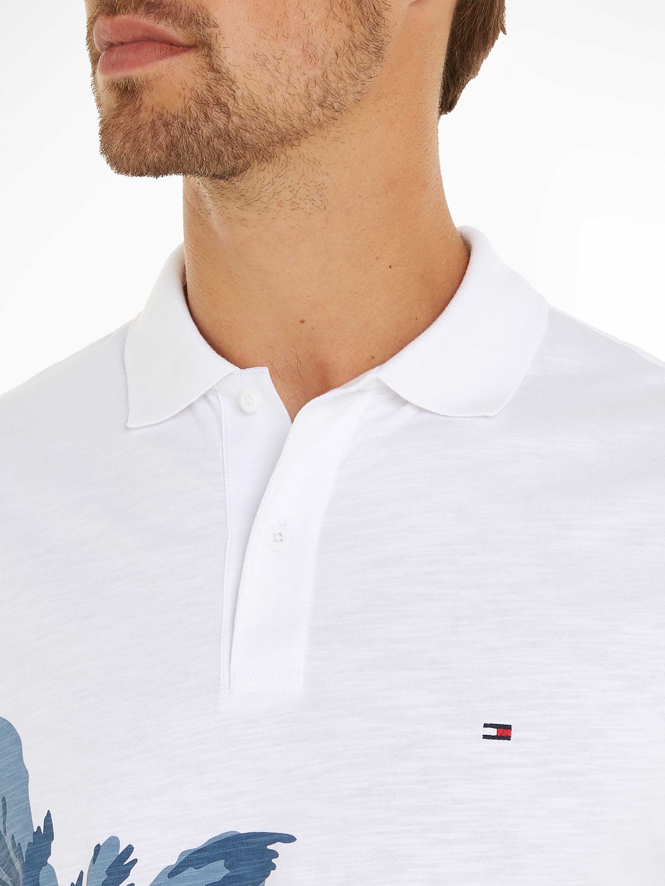 Tommy Hilfiger Poloshirt PALM PLACEMENT PRINT REG POLO